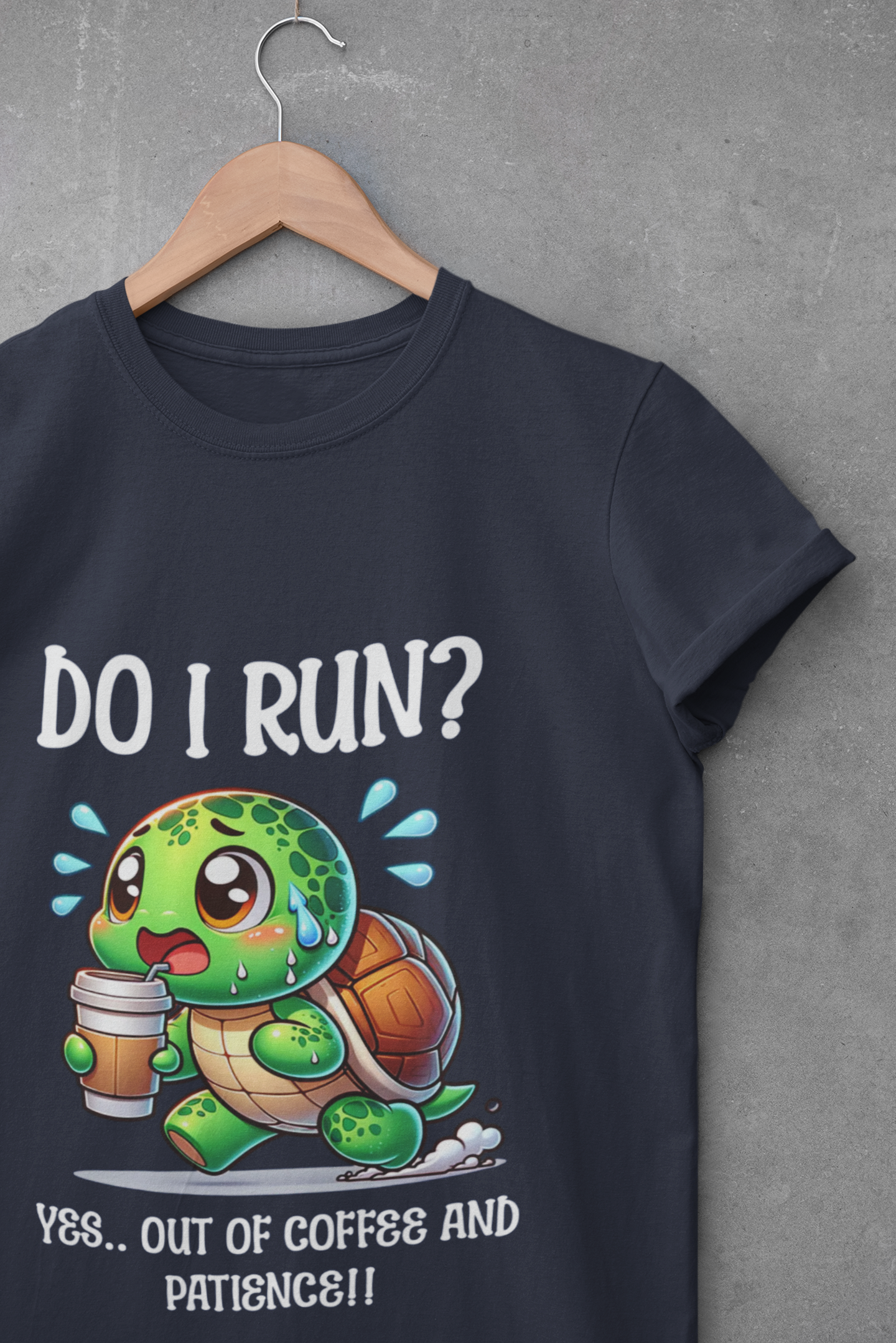 Cute Turtle Coffee Lover Unisex T-Shirt