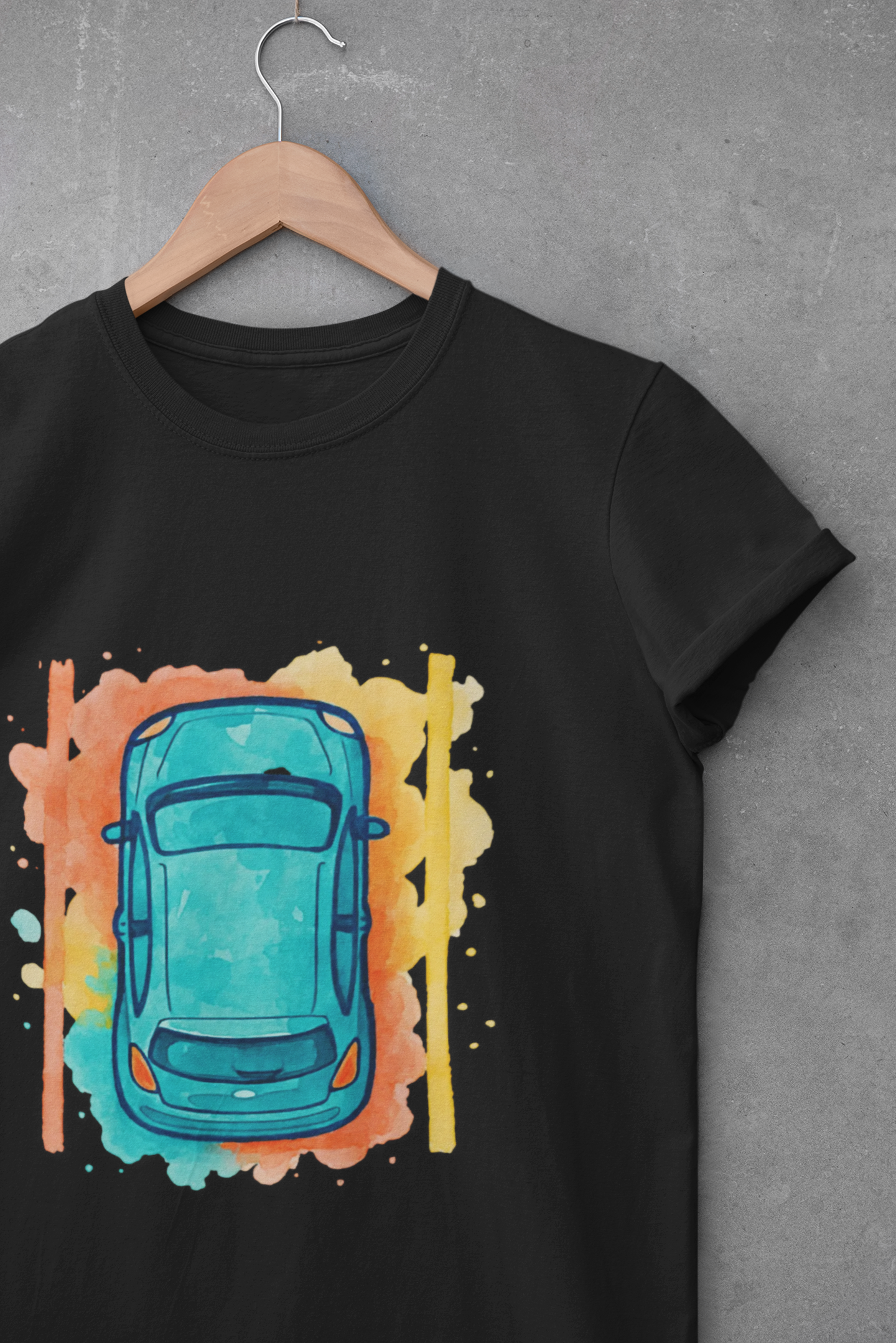 Vibrant Car Watercolor T-Shirt
