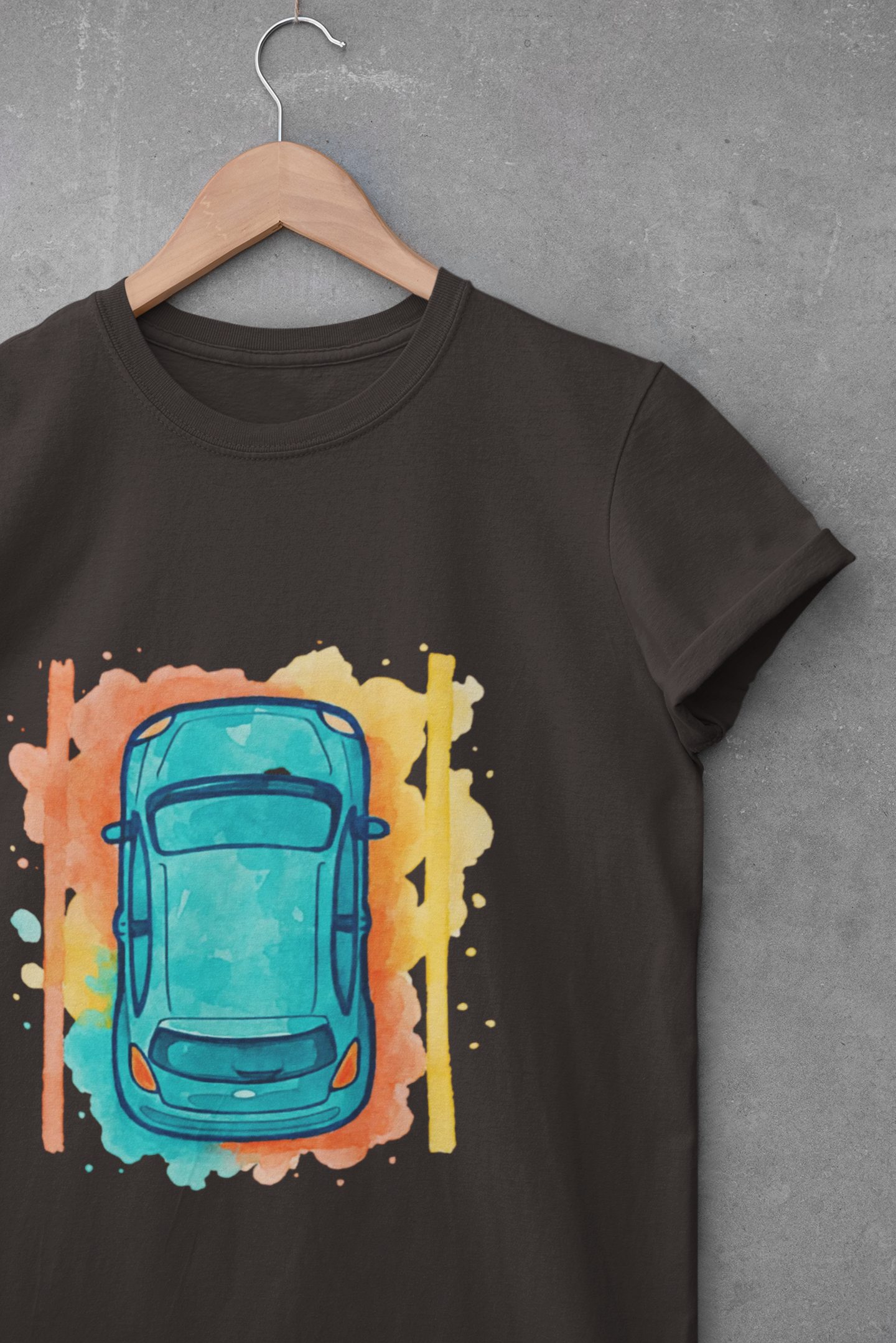 Vibrant Car Watercolor T-Shirt