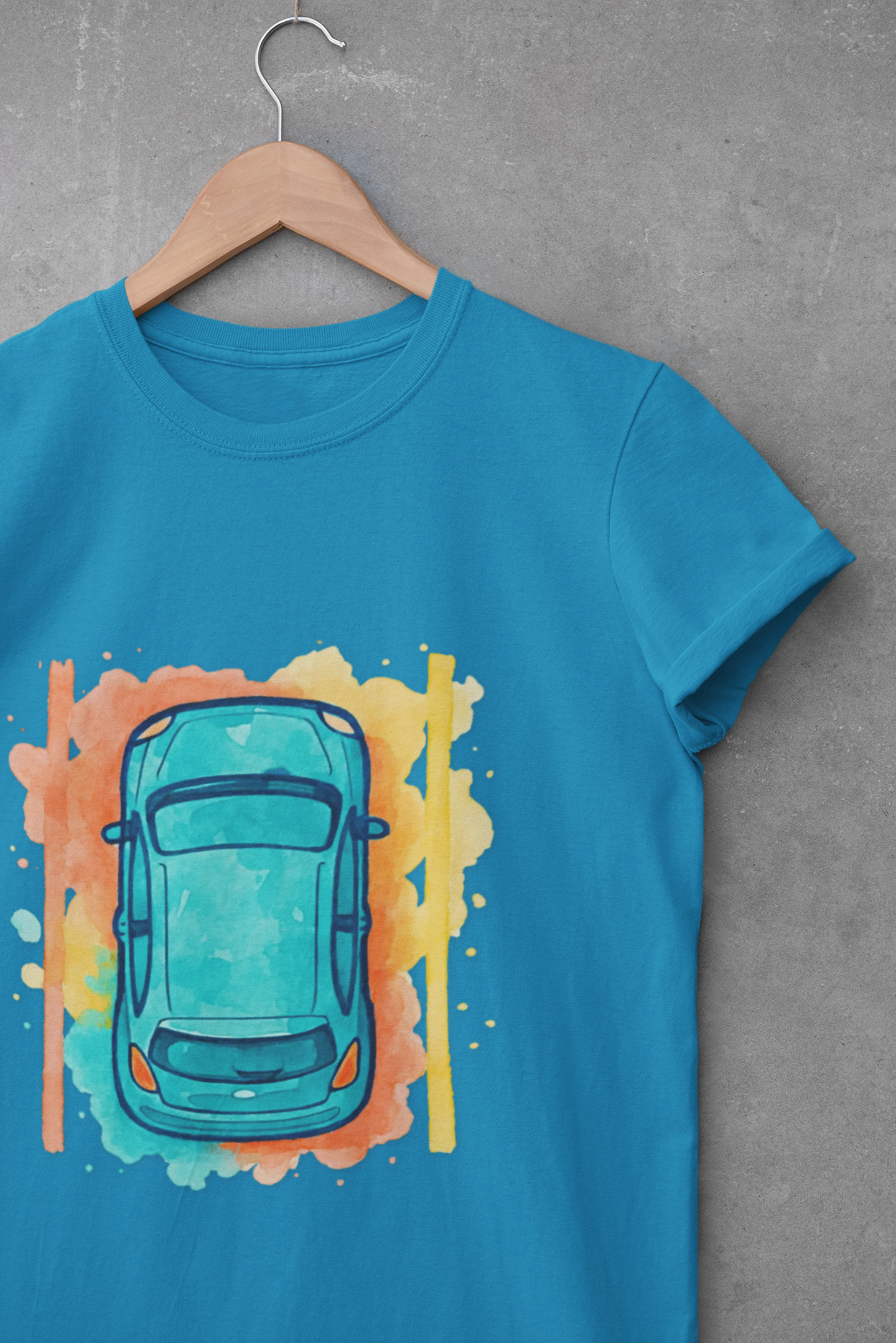 Vibrant Car Watercolor T-Shirt