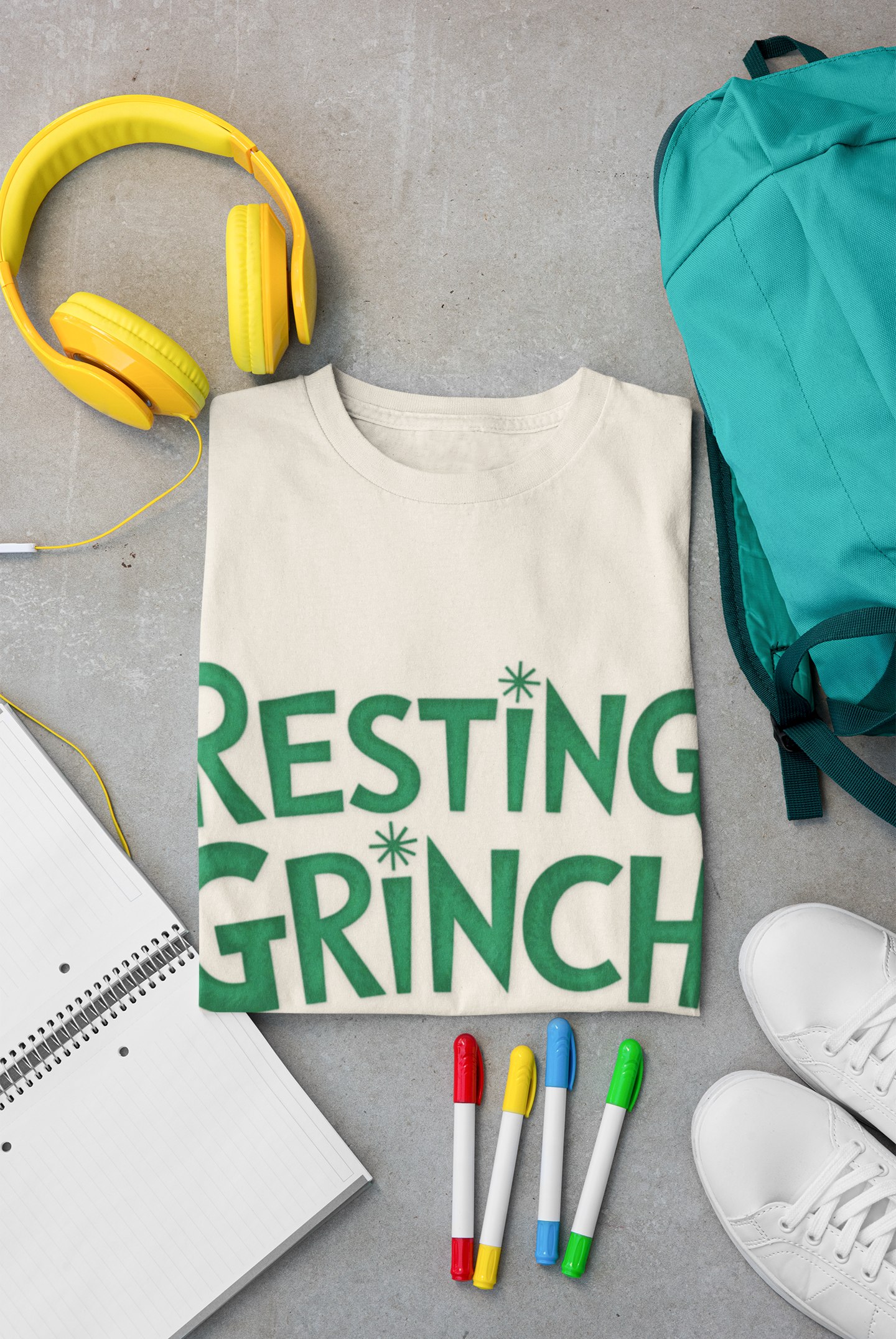 Resting Grinch Face Unisex Softstyle T-Shirt