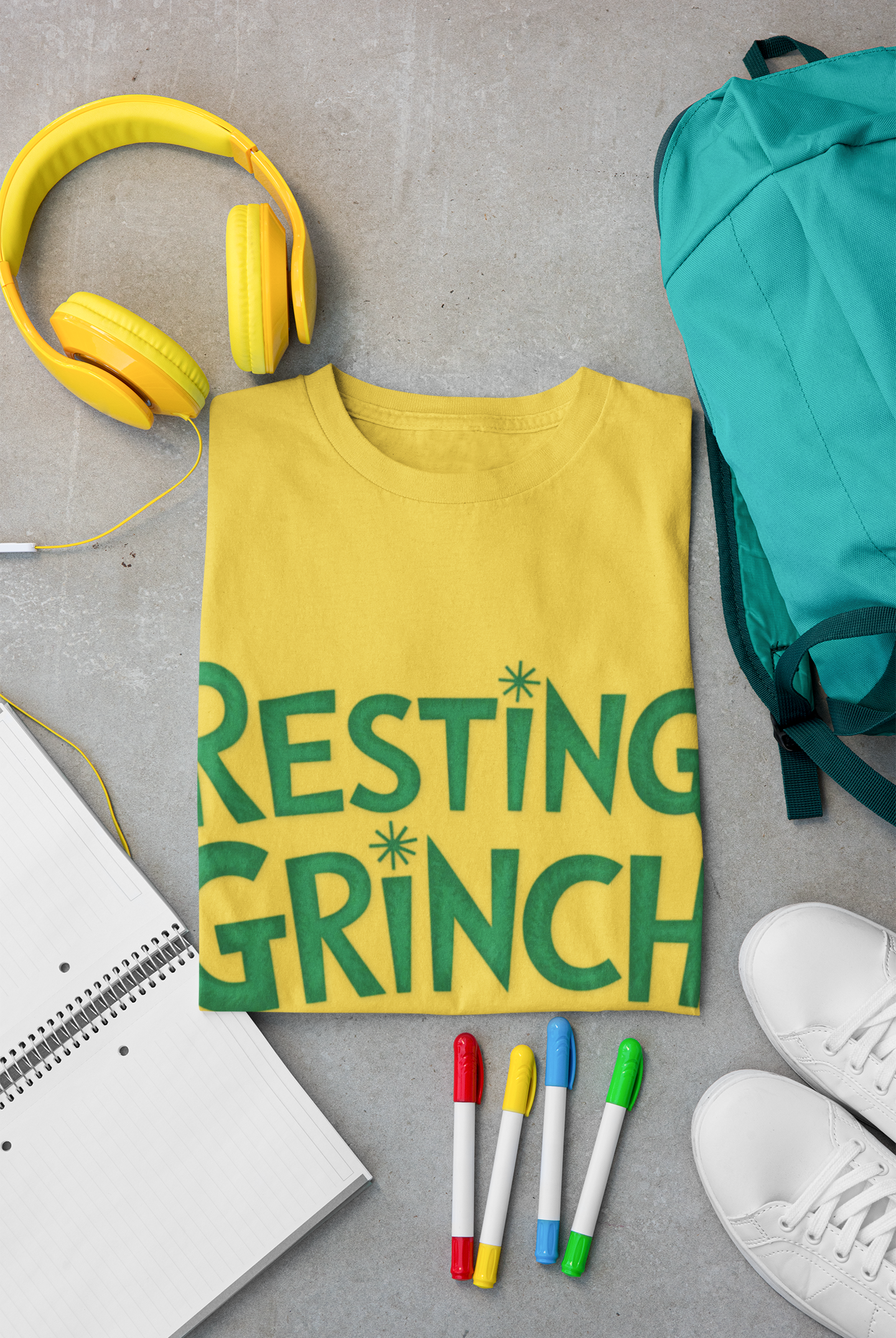 Resting Grinch Face Unisex Softstyle T-Shirt