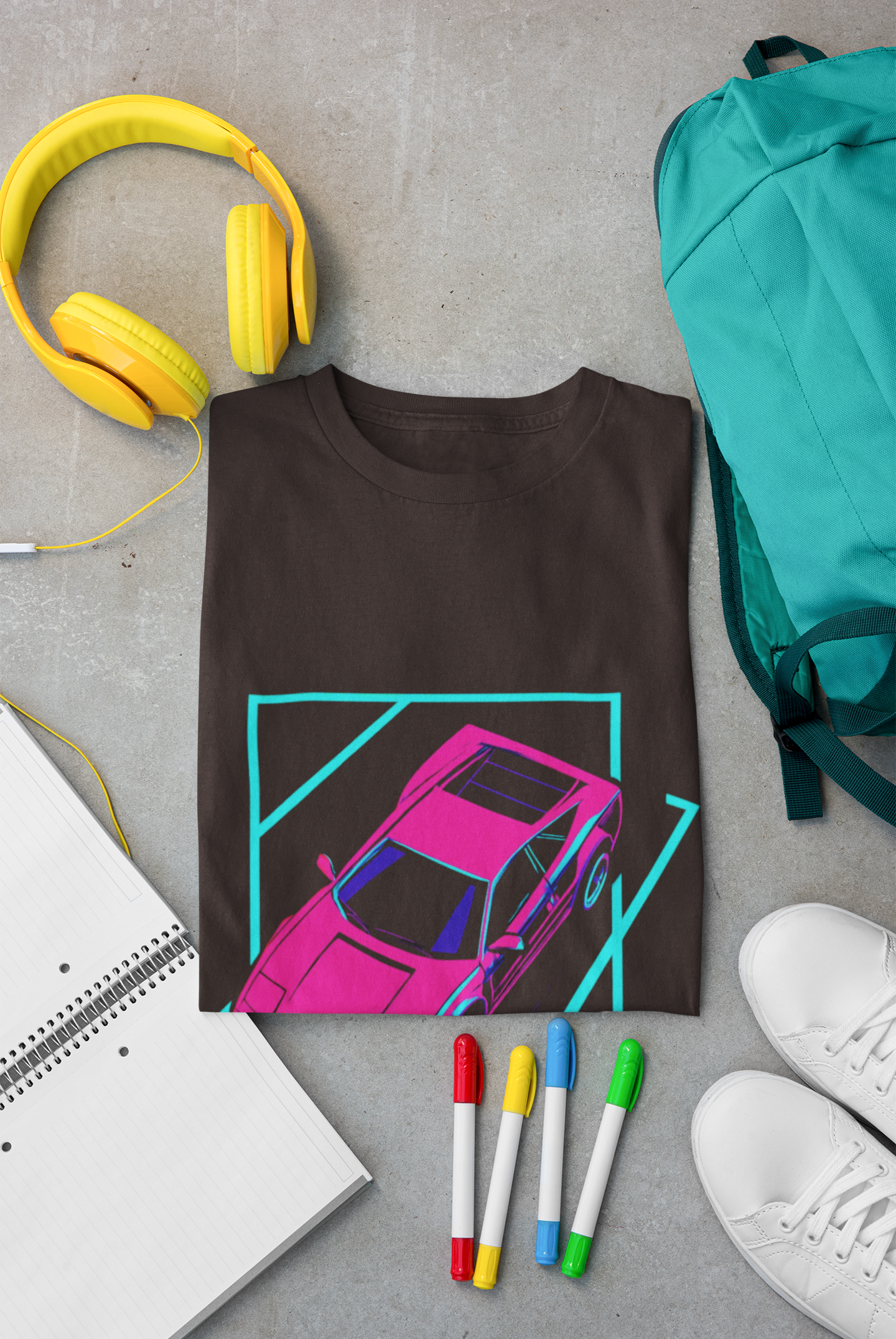Retro Car Graphic Unisex Softstyle T-Shirt