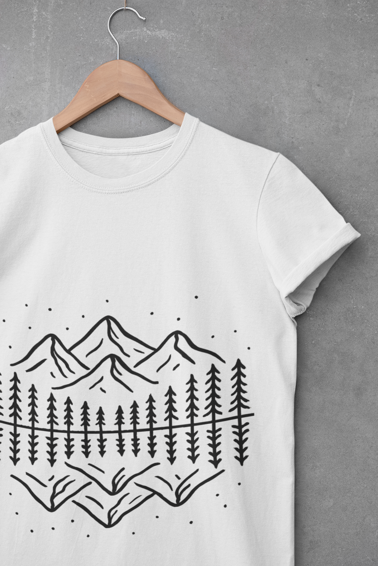 Mountain Scene Unisex Softstyle T-Shirt