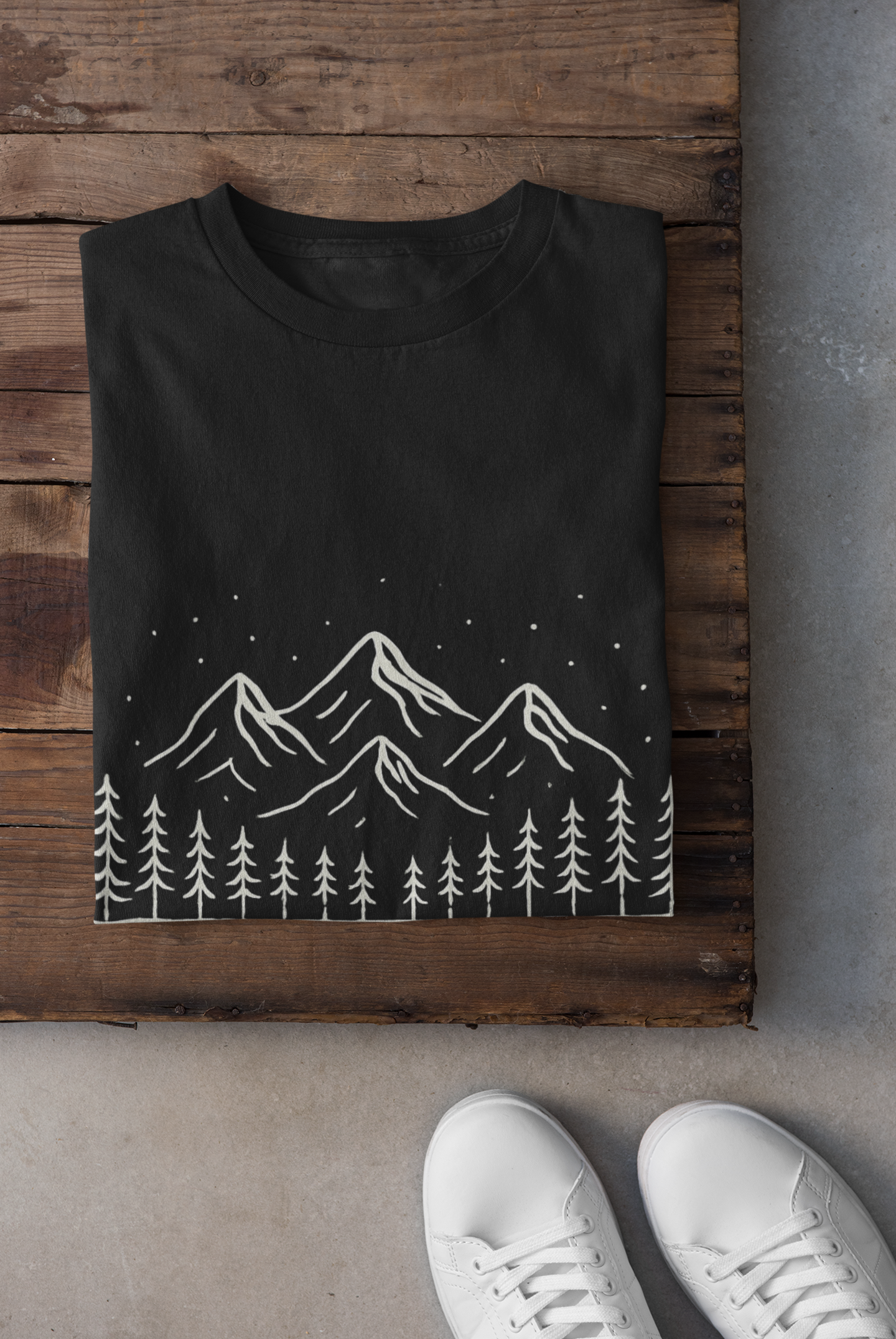 Mountain Scene Unisex Softstyle T-Shirt