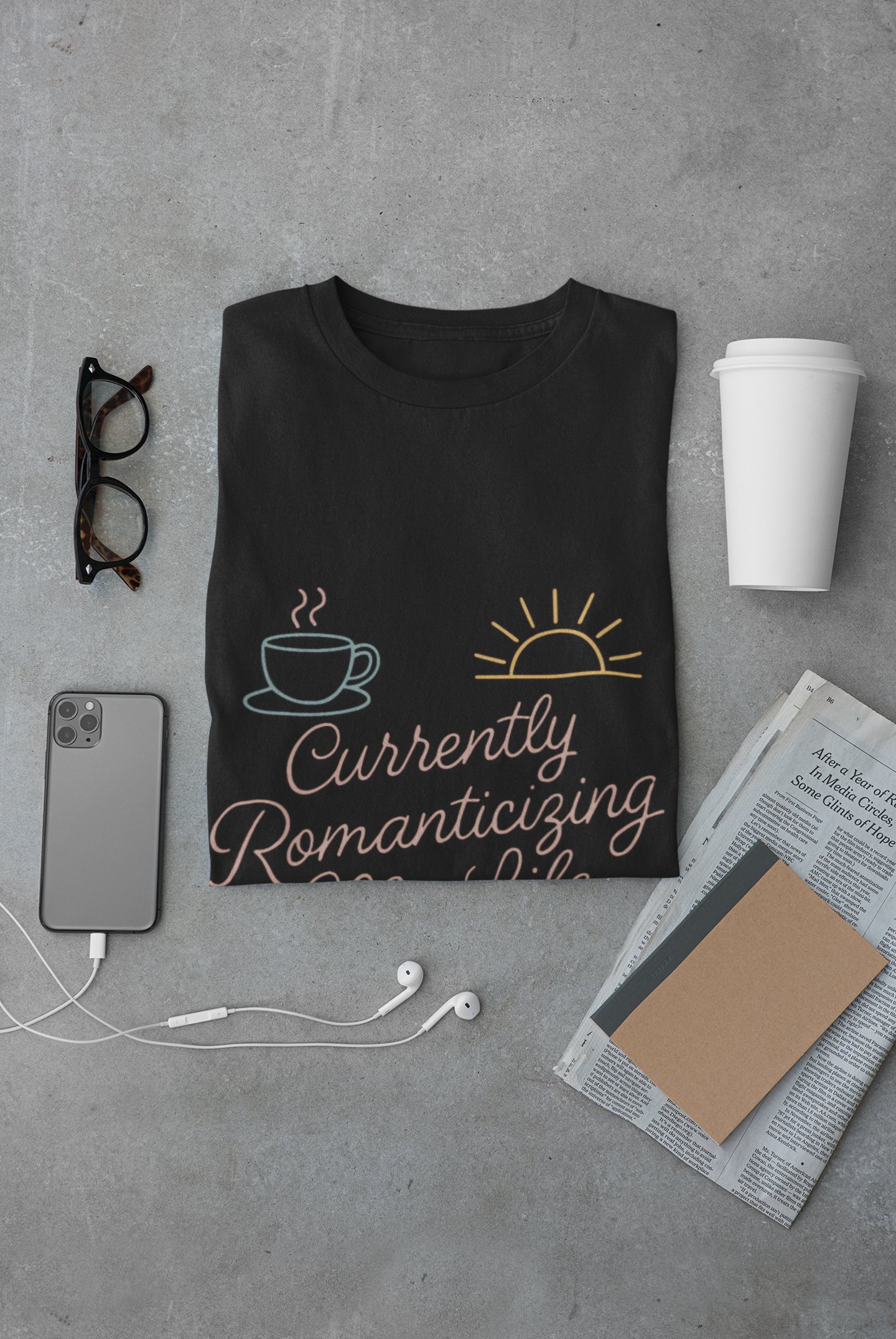 Currently Romanticizing My Life - Unisex Softstyle T-Shirt