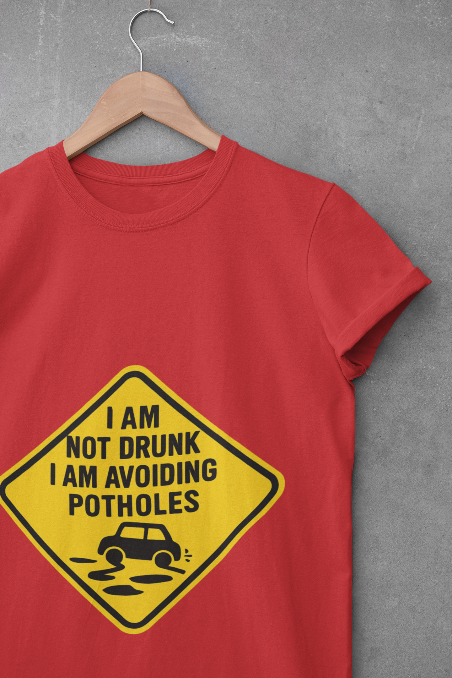 Funny Pothole Avoidance Unisex T-Shirt