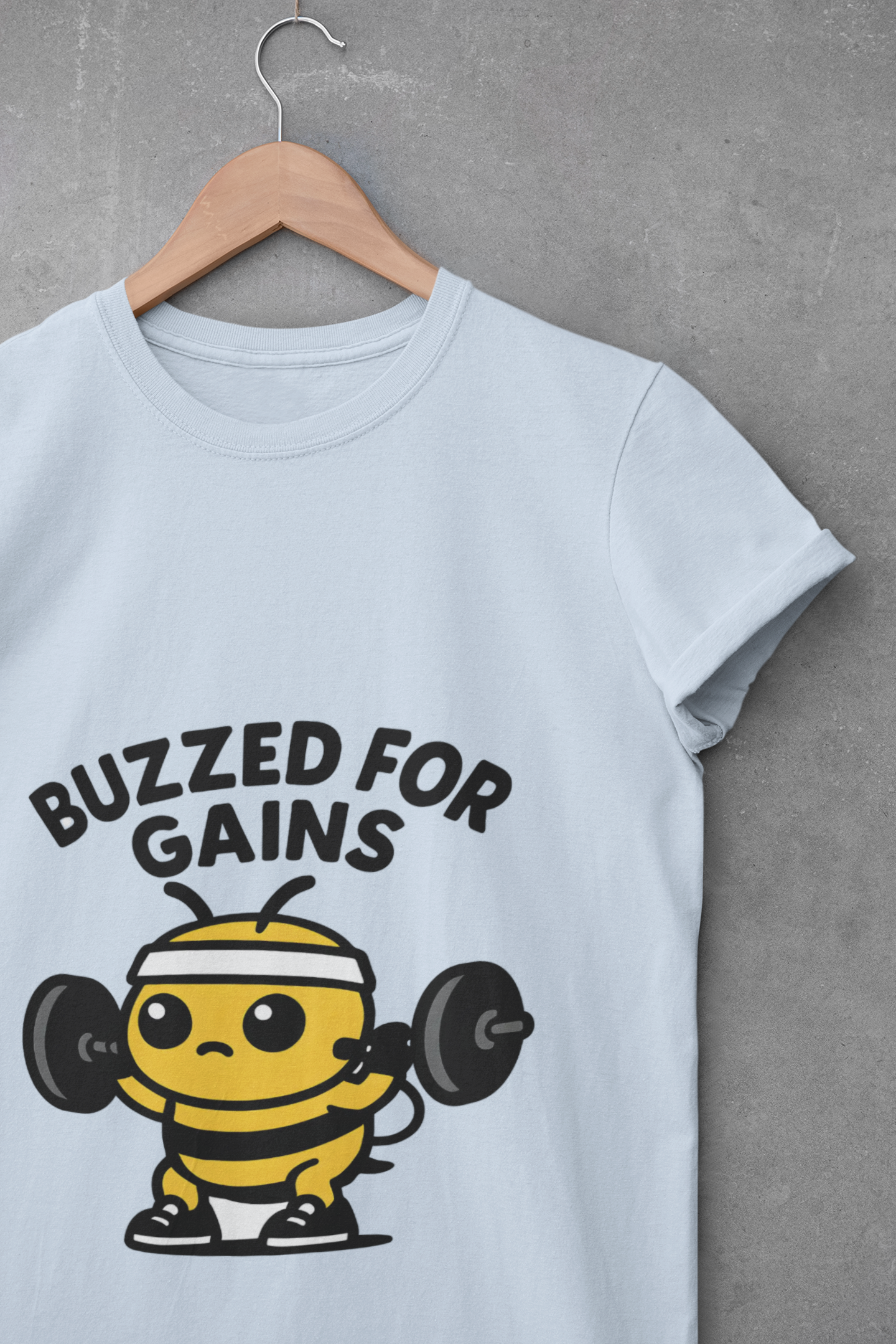 Buzzed for Gains Bee Unisex Workout T-Shirt