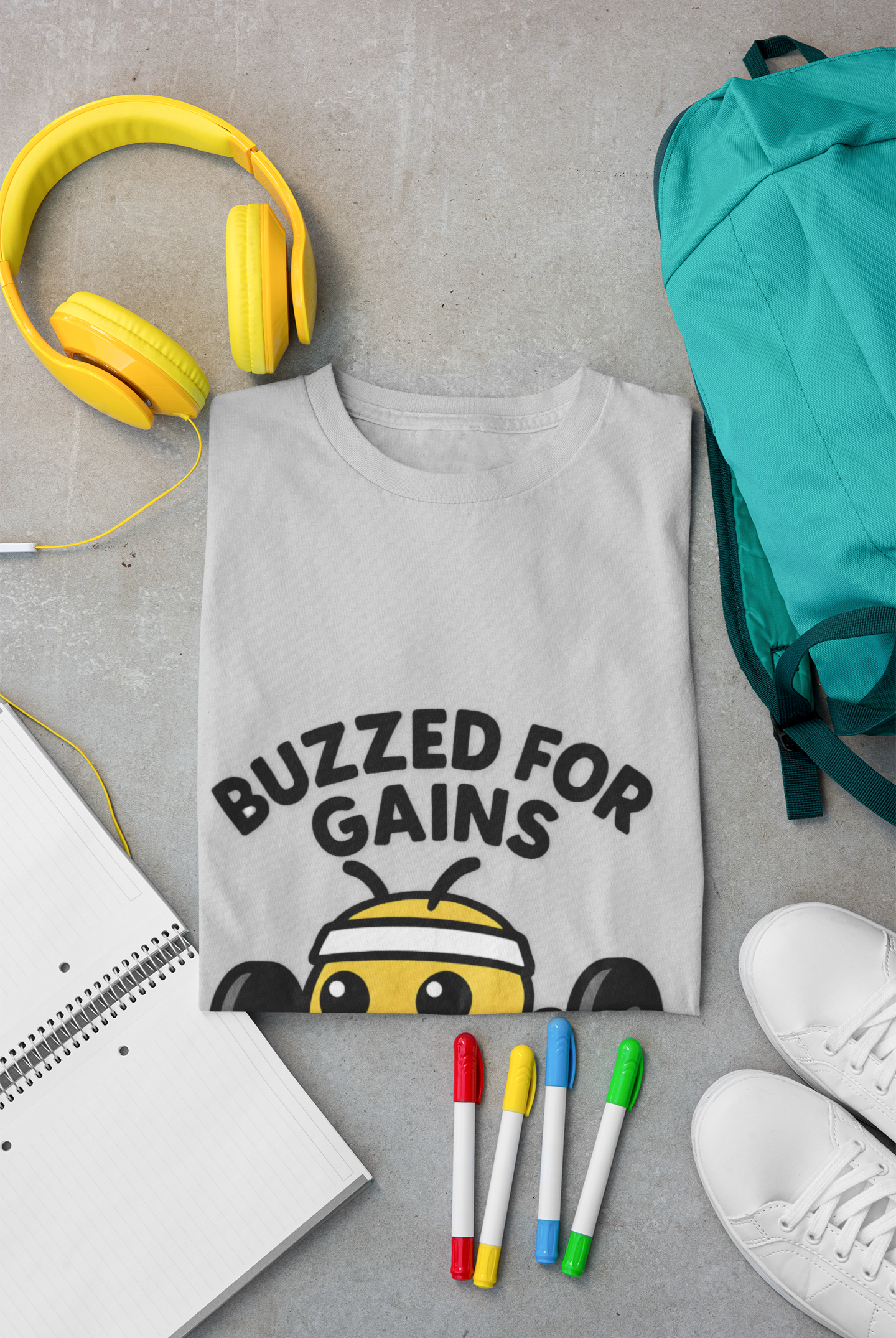 Buzzed for Gains Bee Unisex Workout T-Shirt