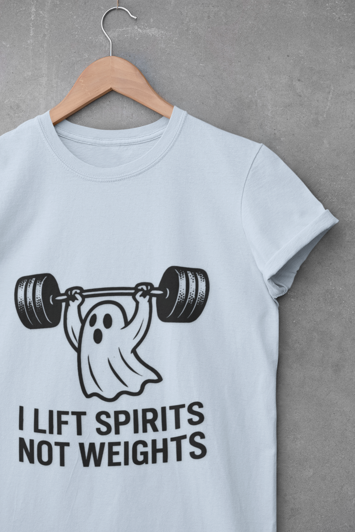 Funny Ghost Weightlifting Unisex T-Shirt