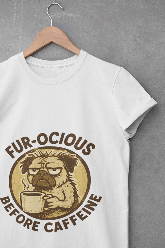 Caffeinated Dog Unisex T-Shirt