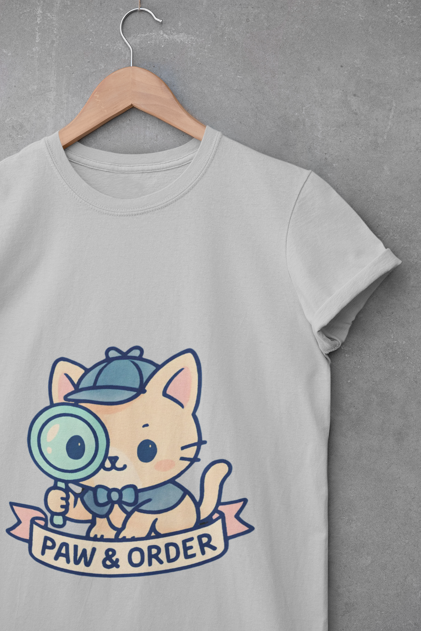 Cute Cat Detective Unisex T-Shirt