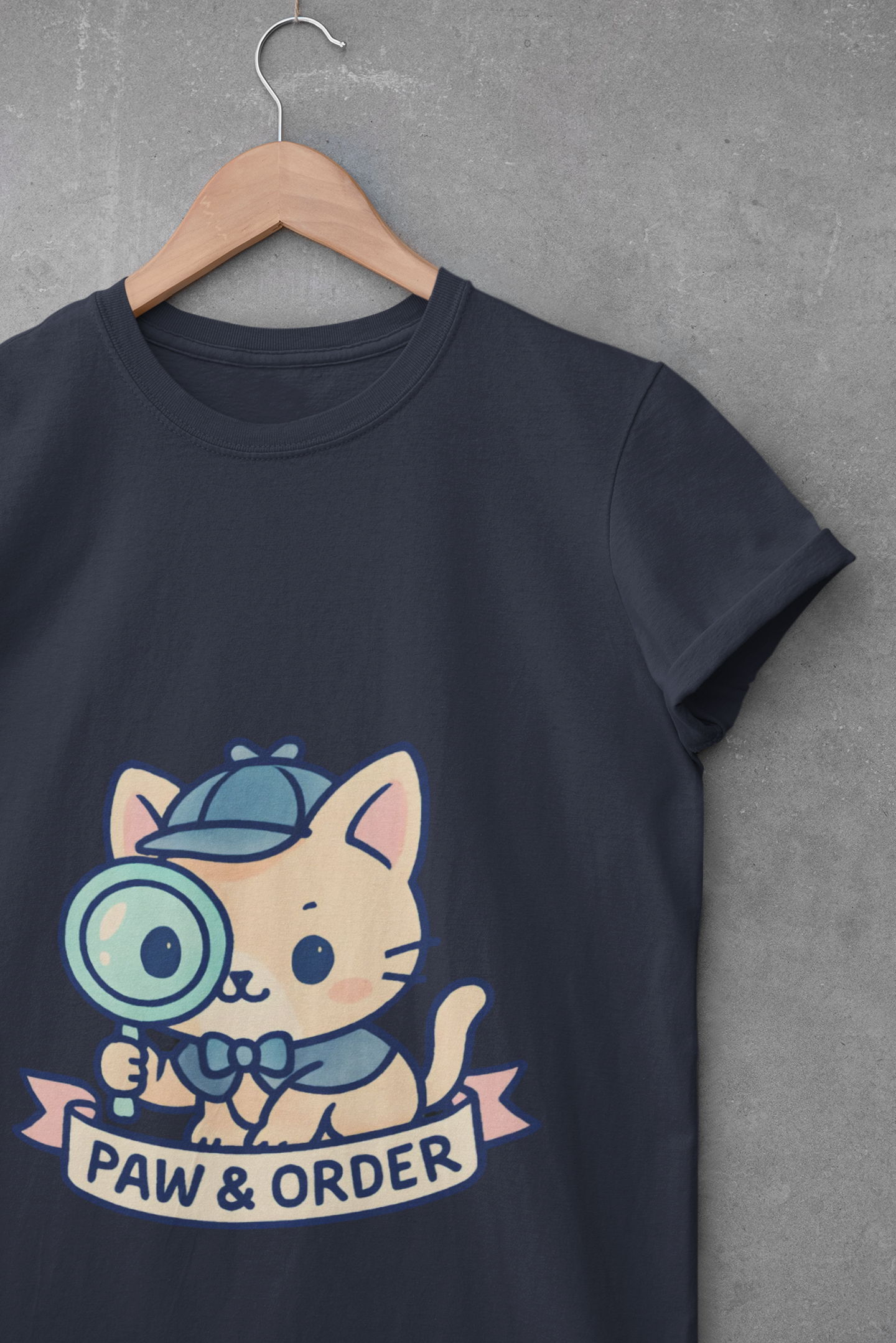 Cute Cat Detective Unisex T-Shirt