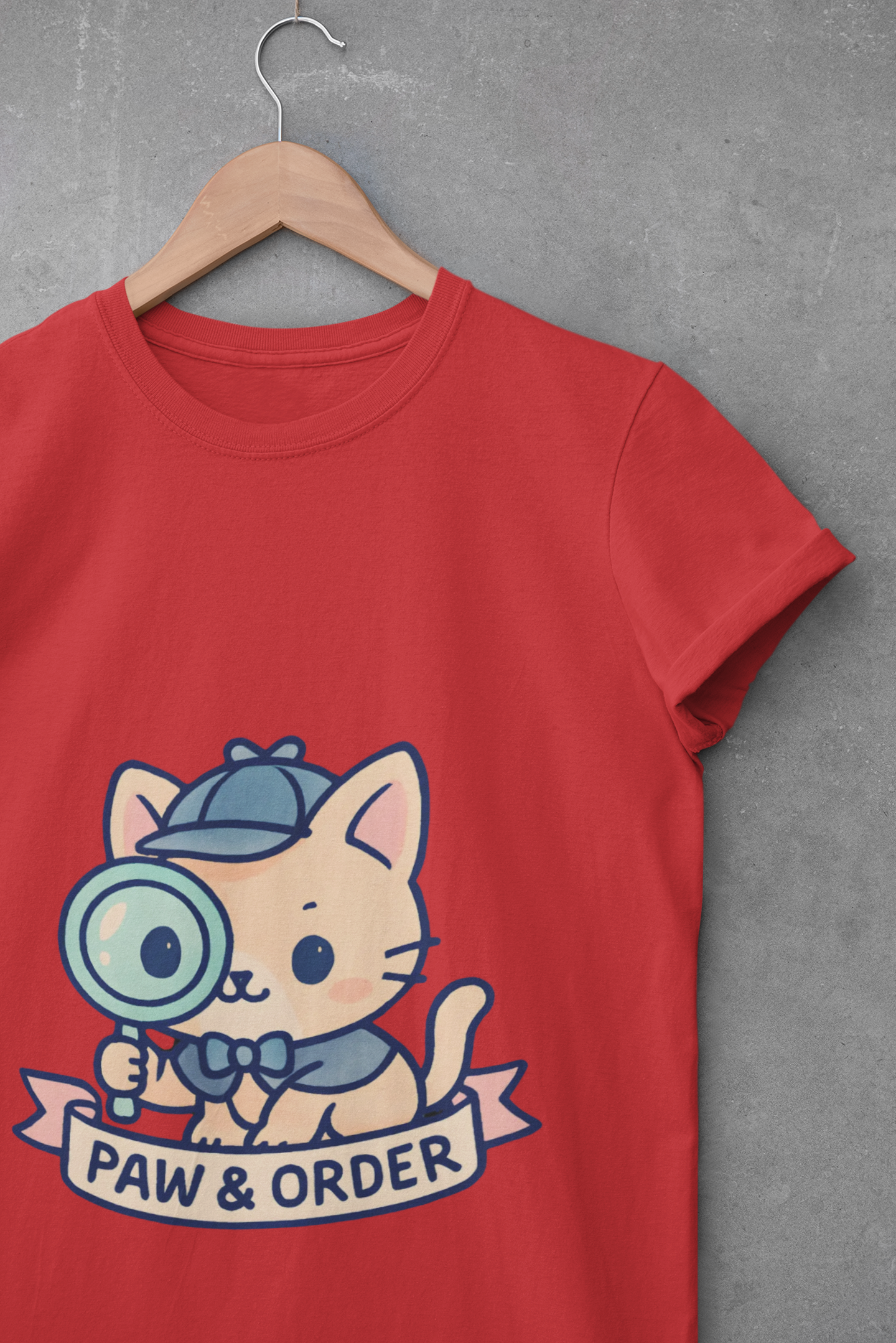 Cute Cat Detective Unisex T-Shirt