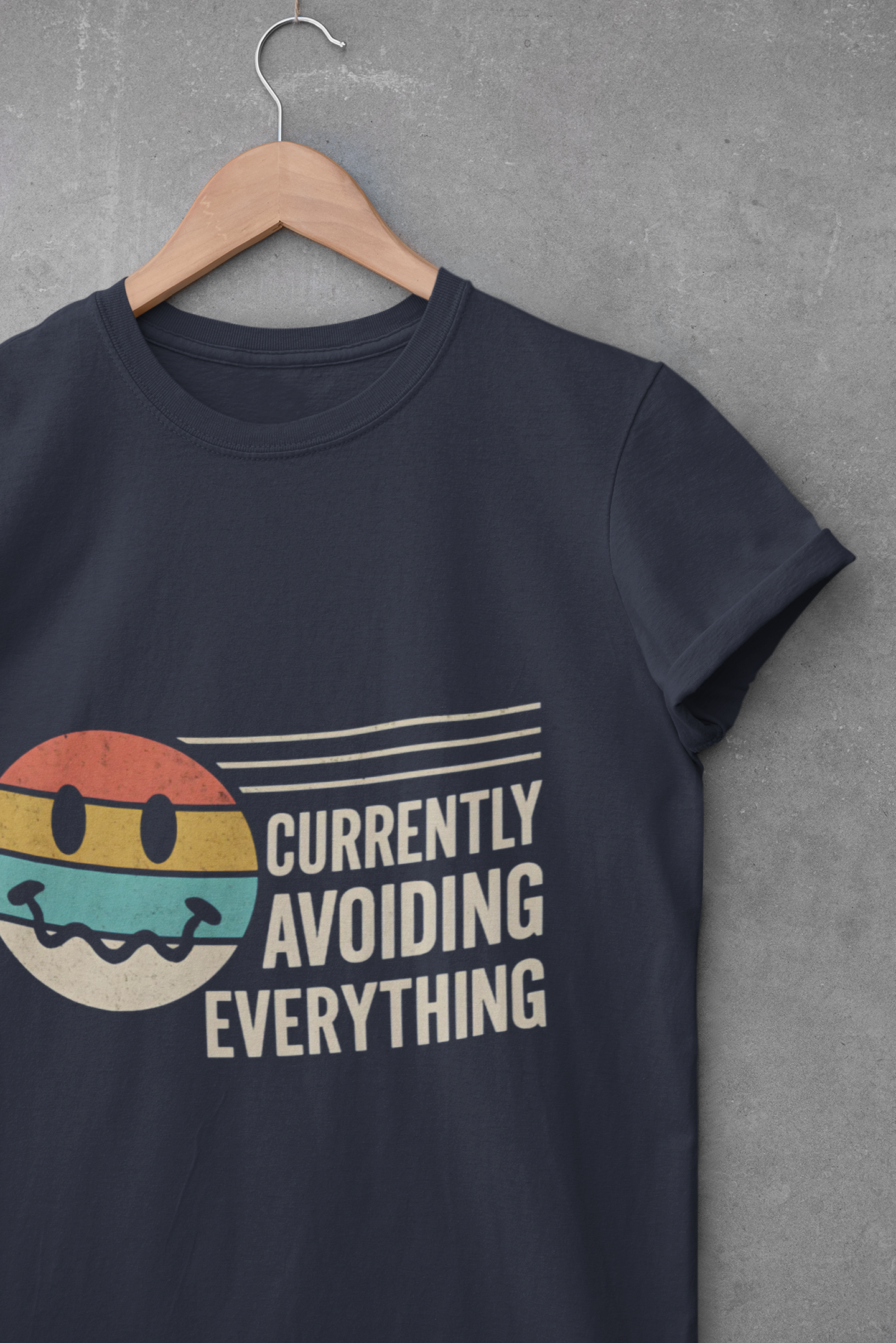 Retro Vibe Unisex T-Shirt - Currently Avoiding Everything