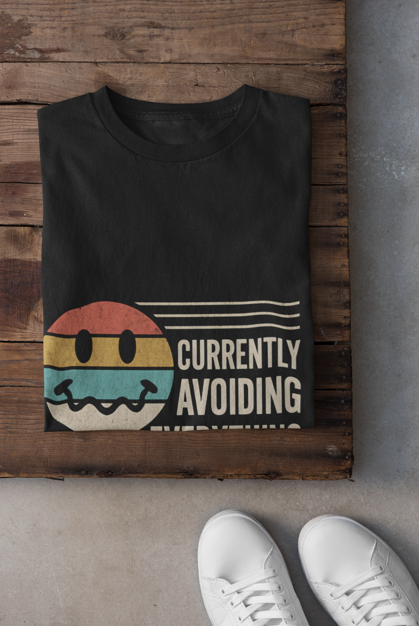 Retro Vibe Unisex T-Shirt - Currently Avoiding Everything