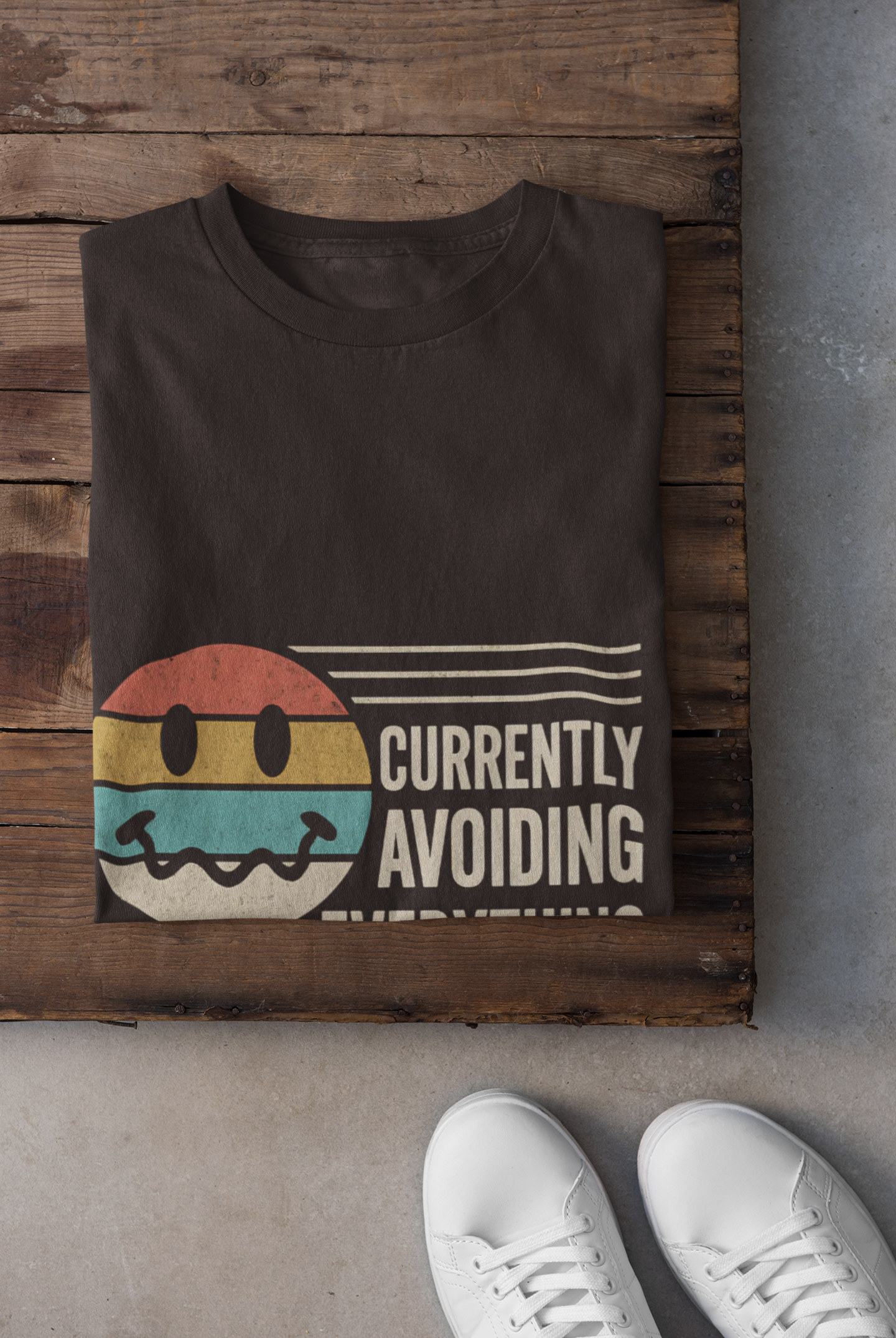 Retro Vibe Unisex T-Shirt - Currently Avoiding Everything