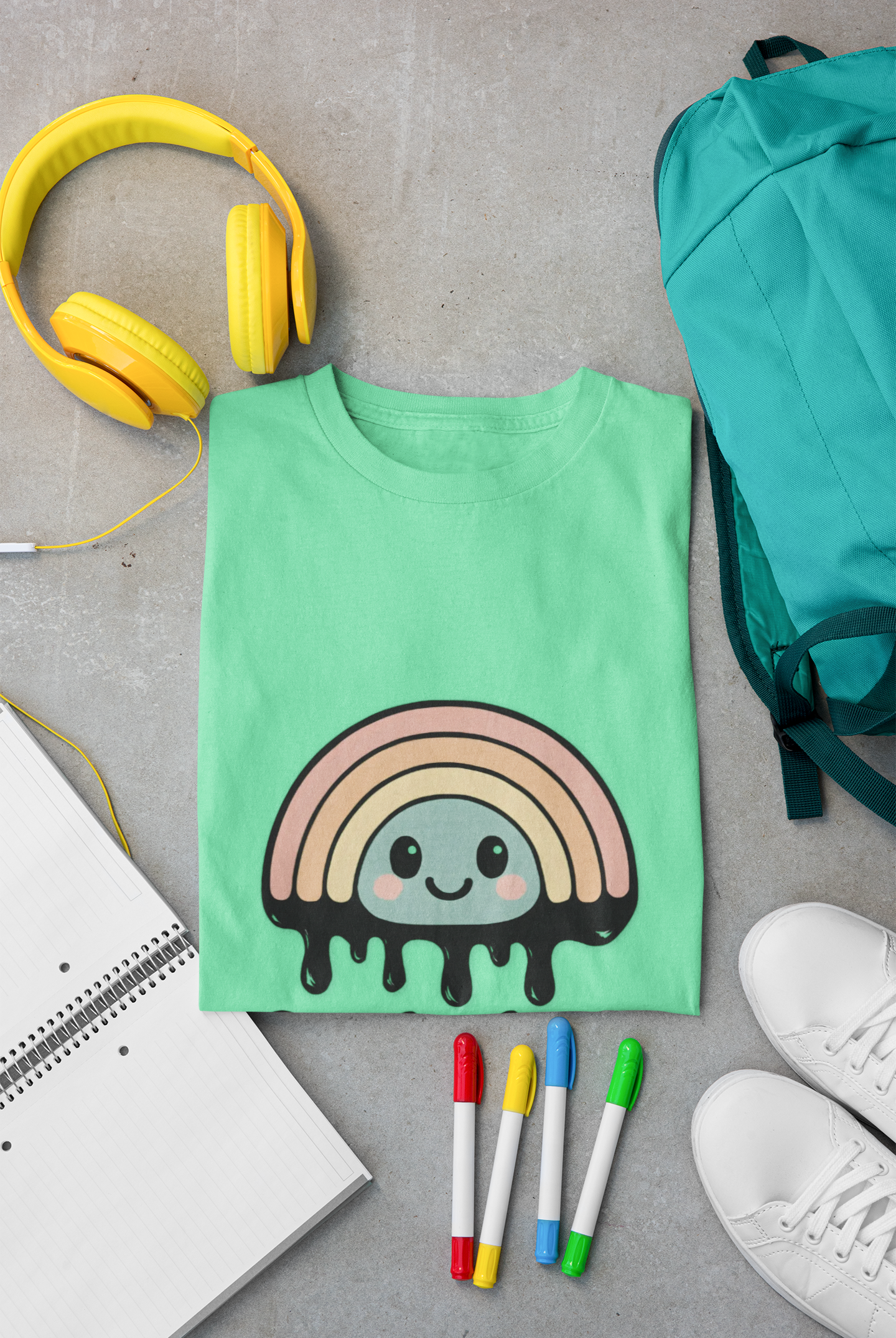 Optimism Is Overrated Rainbow Unisex T-Shirt