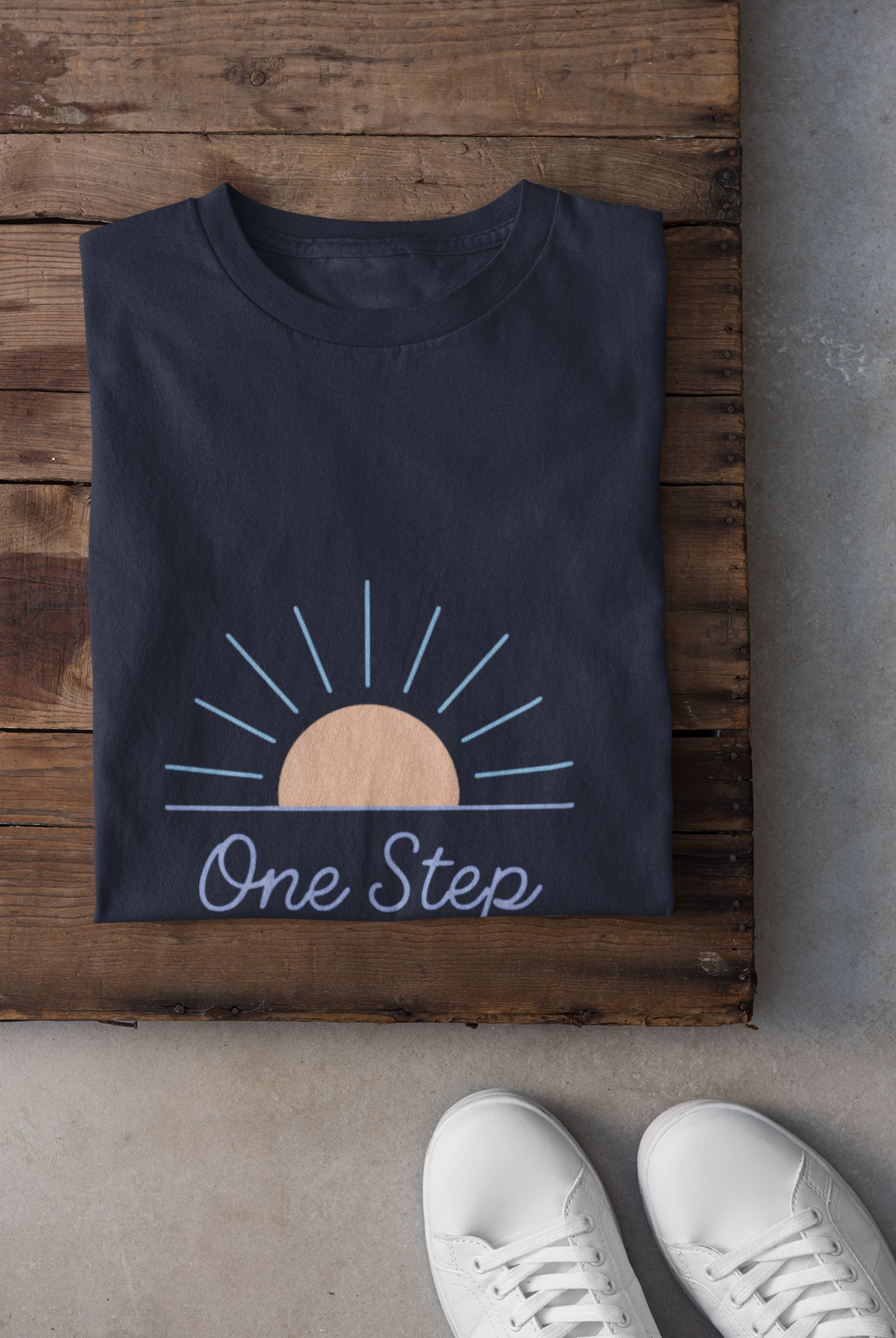 Unisex Softstyle T-Shirt - "One Step at a Time"