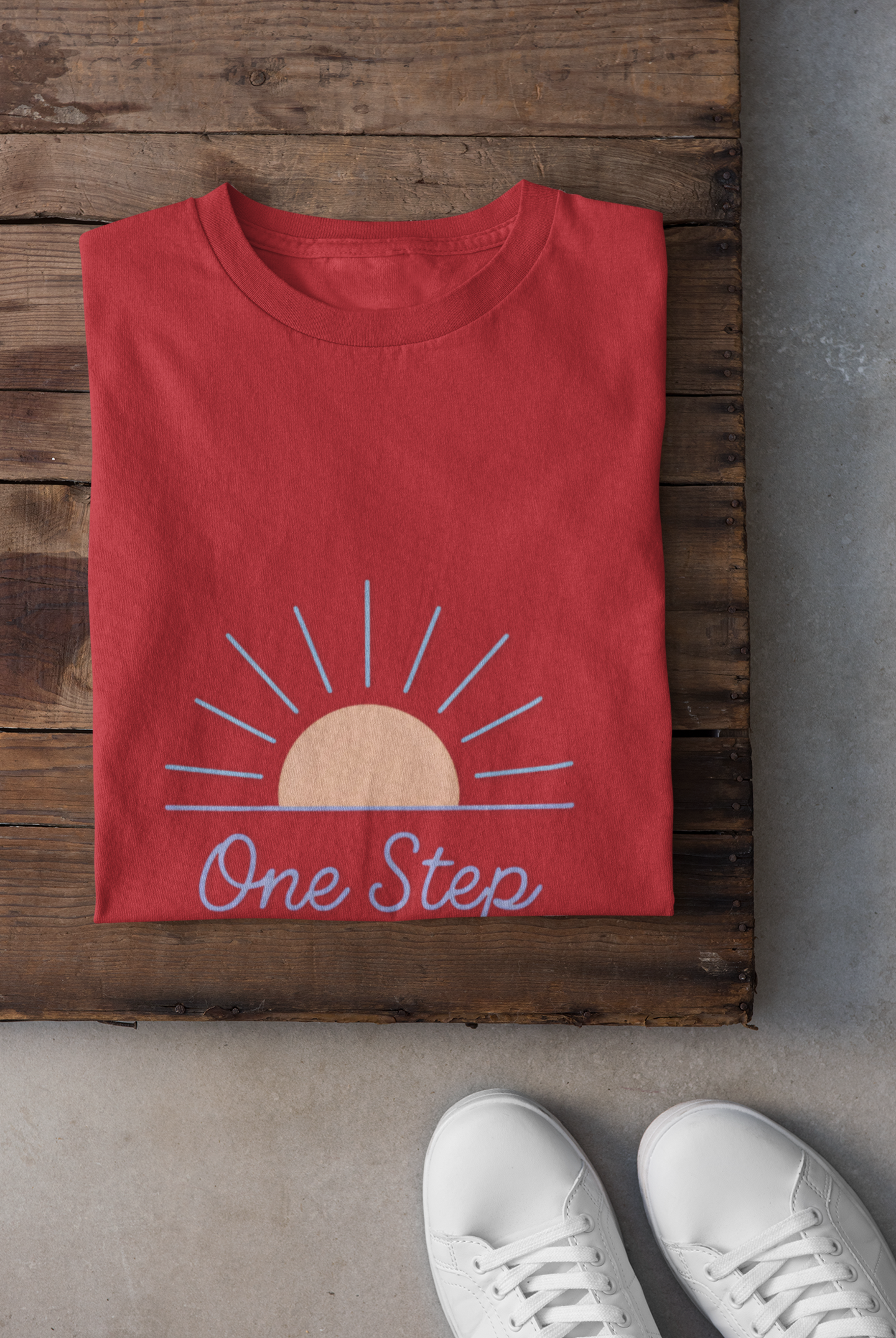 Unisex Softstyle T-Shirt - "One Step at a Time"