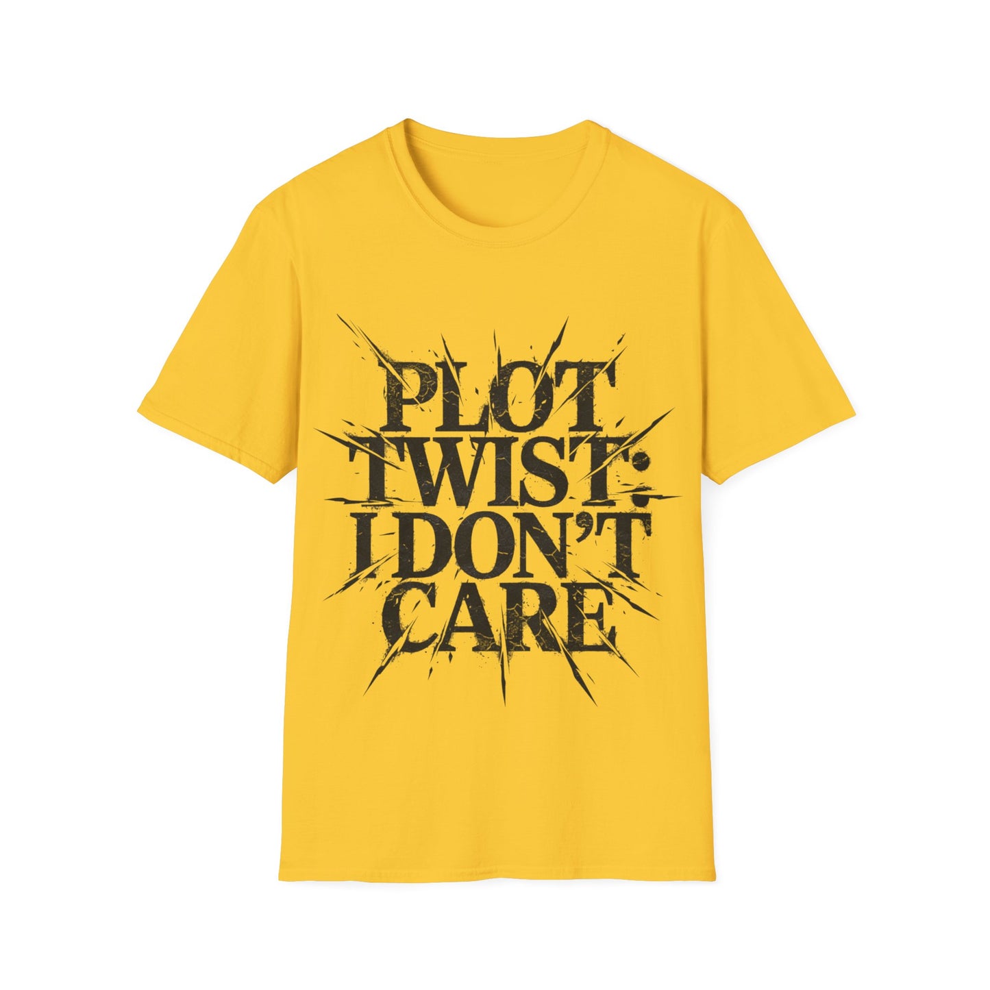 Plot Twist I Don't Care Unisex Softstyle T-Shirt