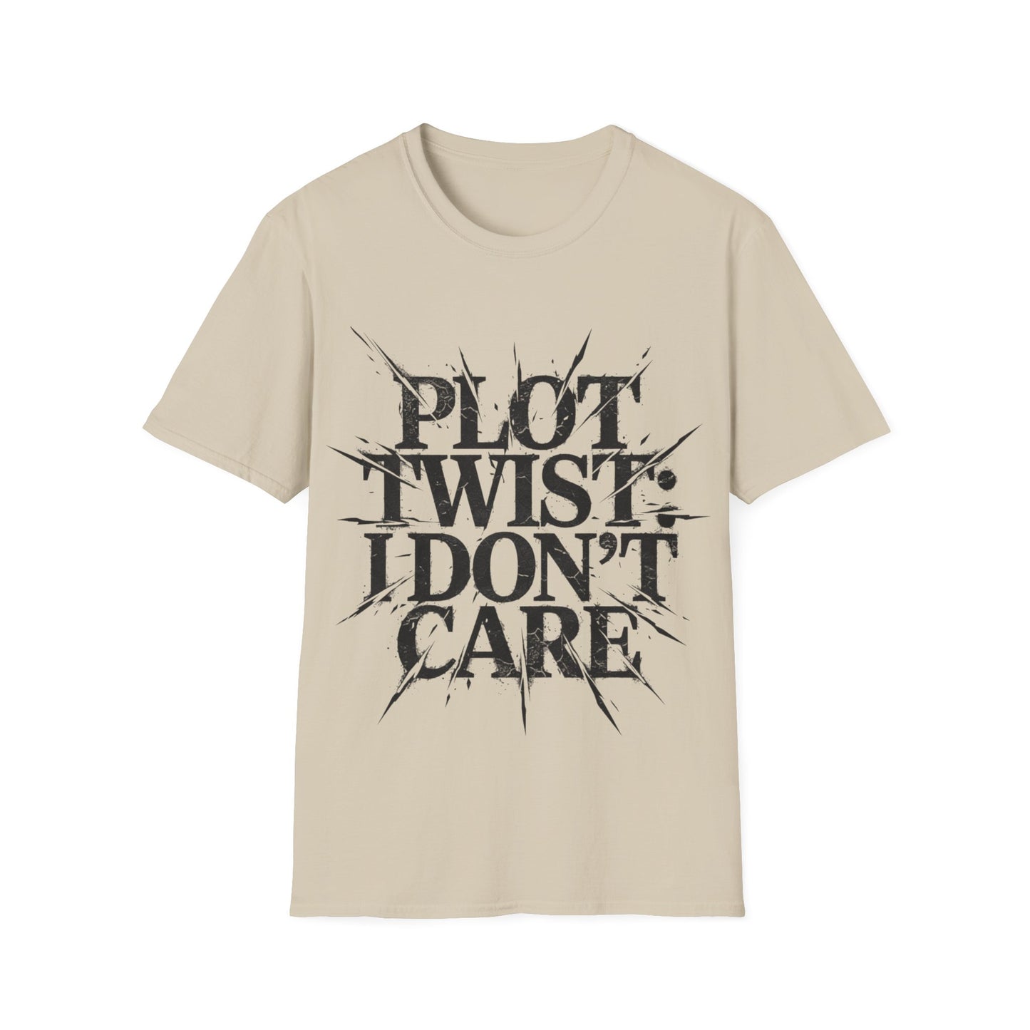 Plot Twist I Don't Care Unisex Softstyle T-Shirt