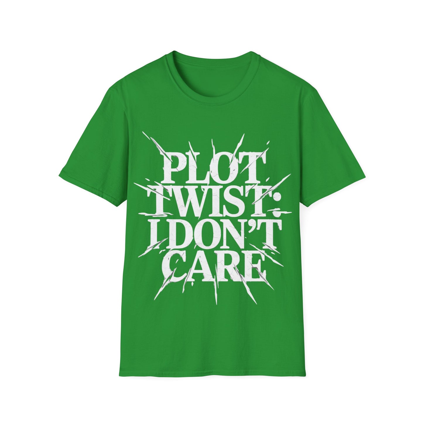 Plot Twist I Don't Care Unisex Softstyle T-Shirt