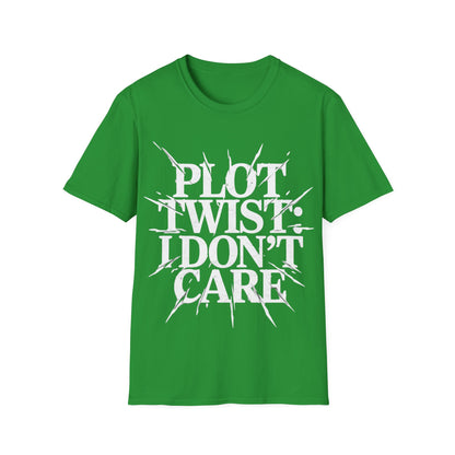 Plot Twist I Don't Care Unisex Softstyle T-Shirt