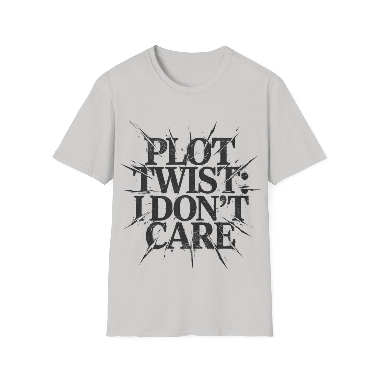 Plot Twist I Don't Care Unisex Softstyle T-Shirt