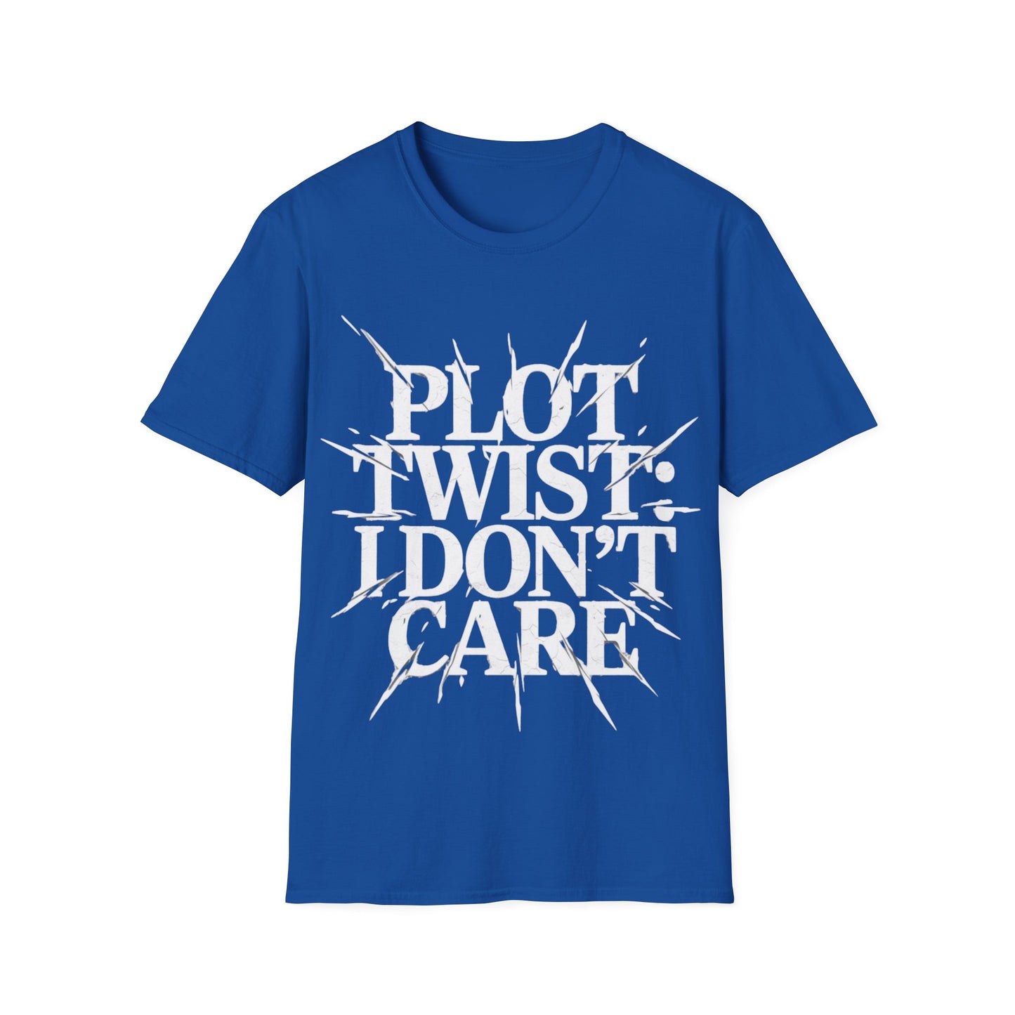Plot Twist I Don't Care Unisex Softstyle T-Shirt