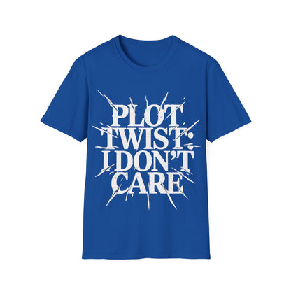 Plot Twist I Don't Care Unisex Softstyle T-Shirt