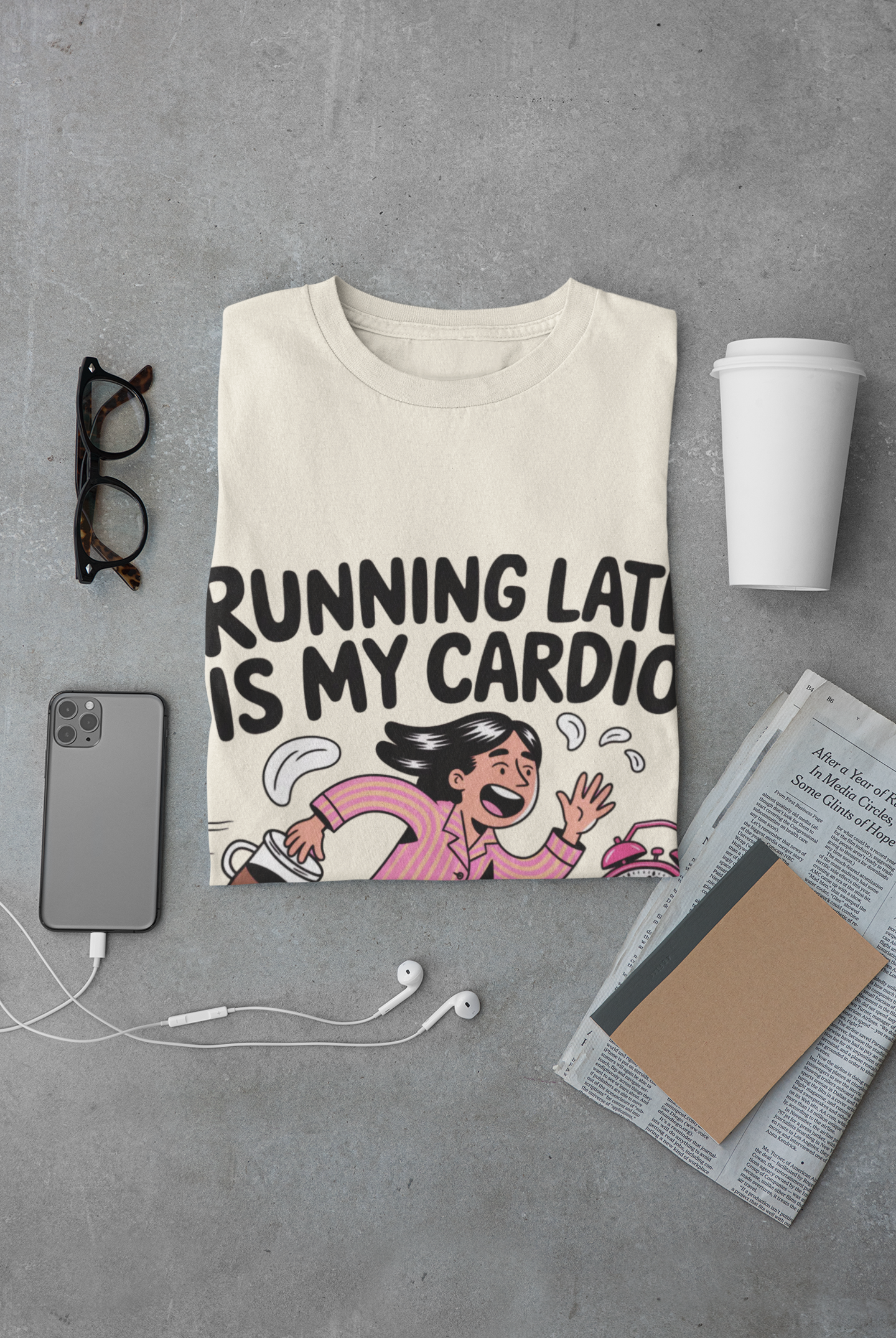 Running Late is My Cardio T-Shirt