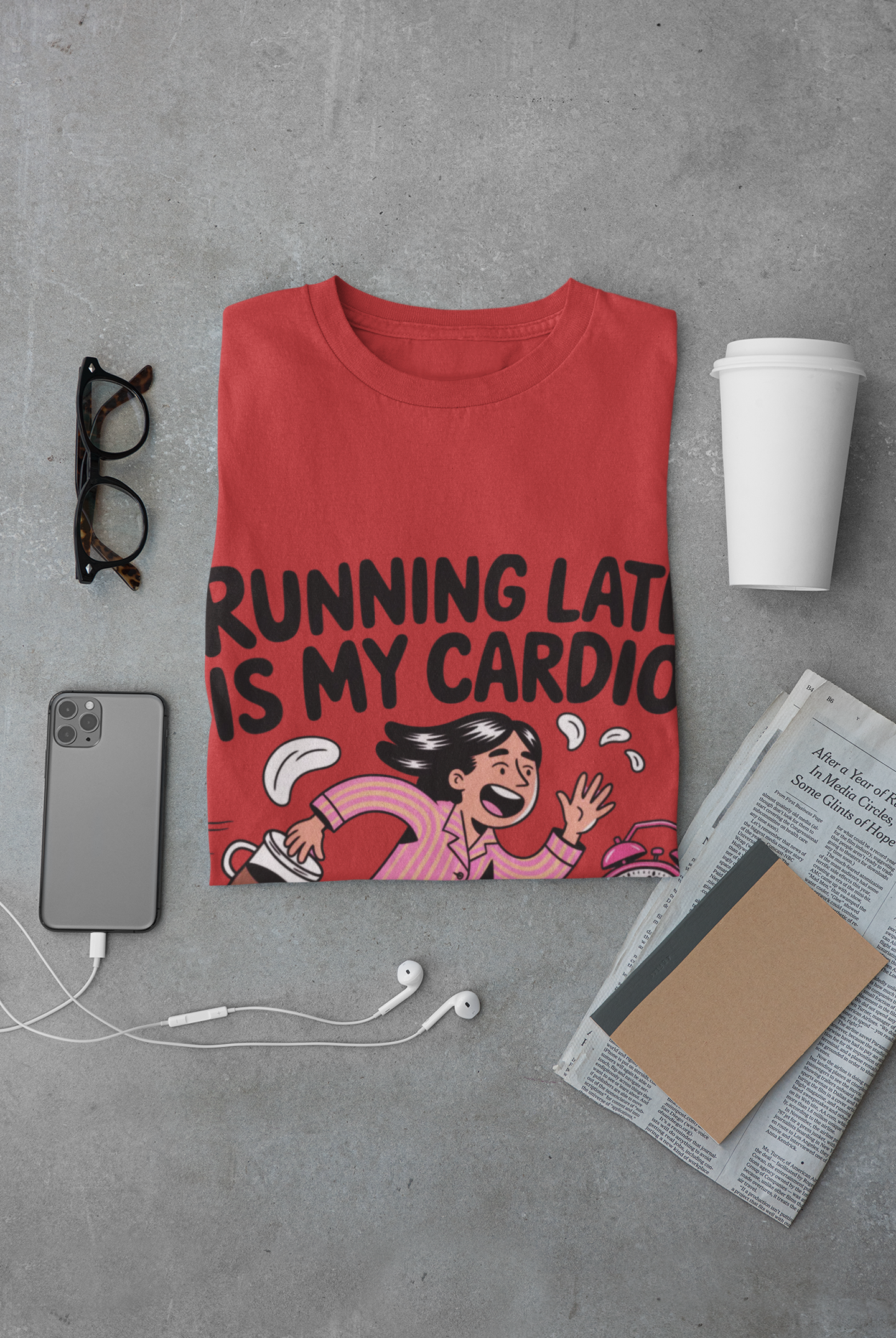 Running Late is My Cardio T-Shirt