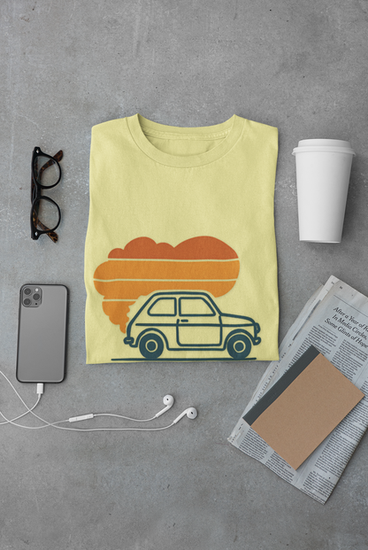 Retro Car & Coffee T-Shirt