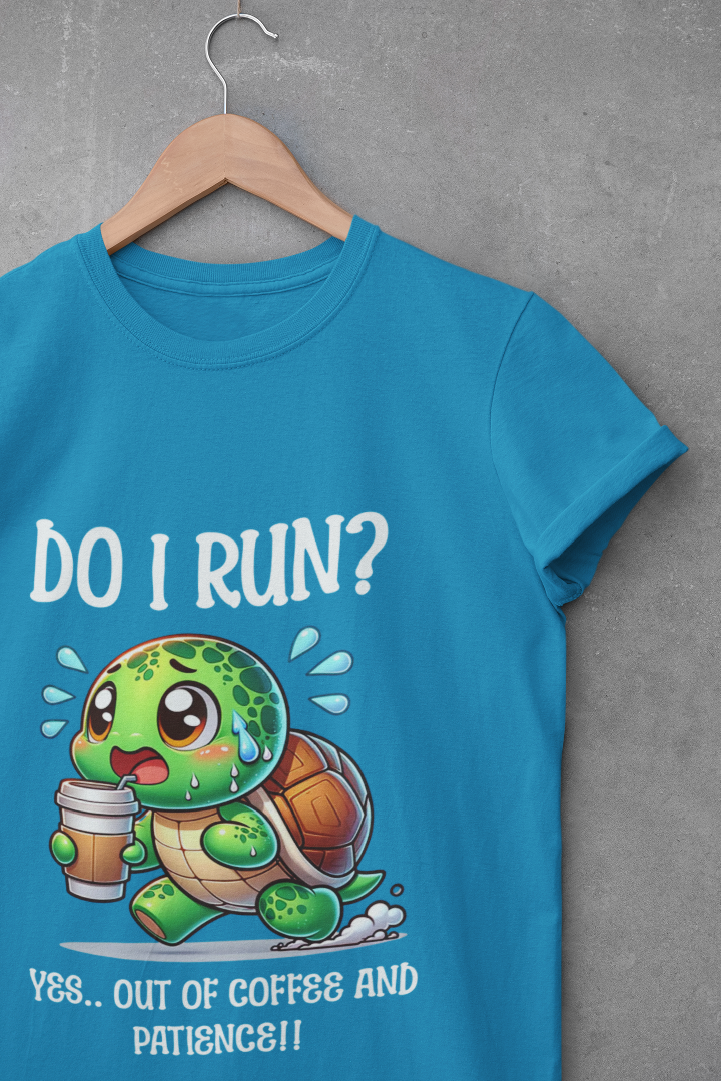 Cute Turtle Coffee Lover Unisex T-Shirt