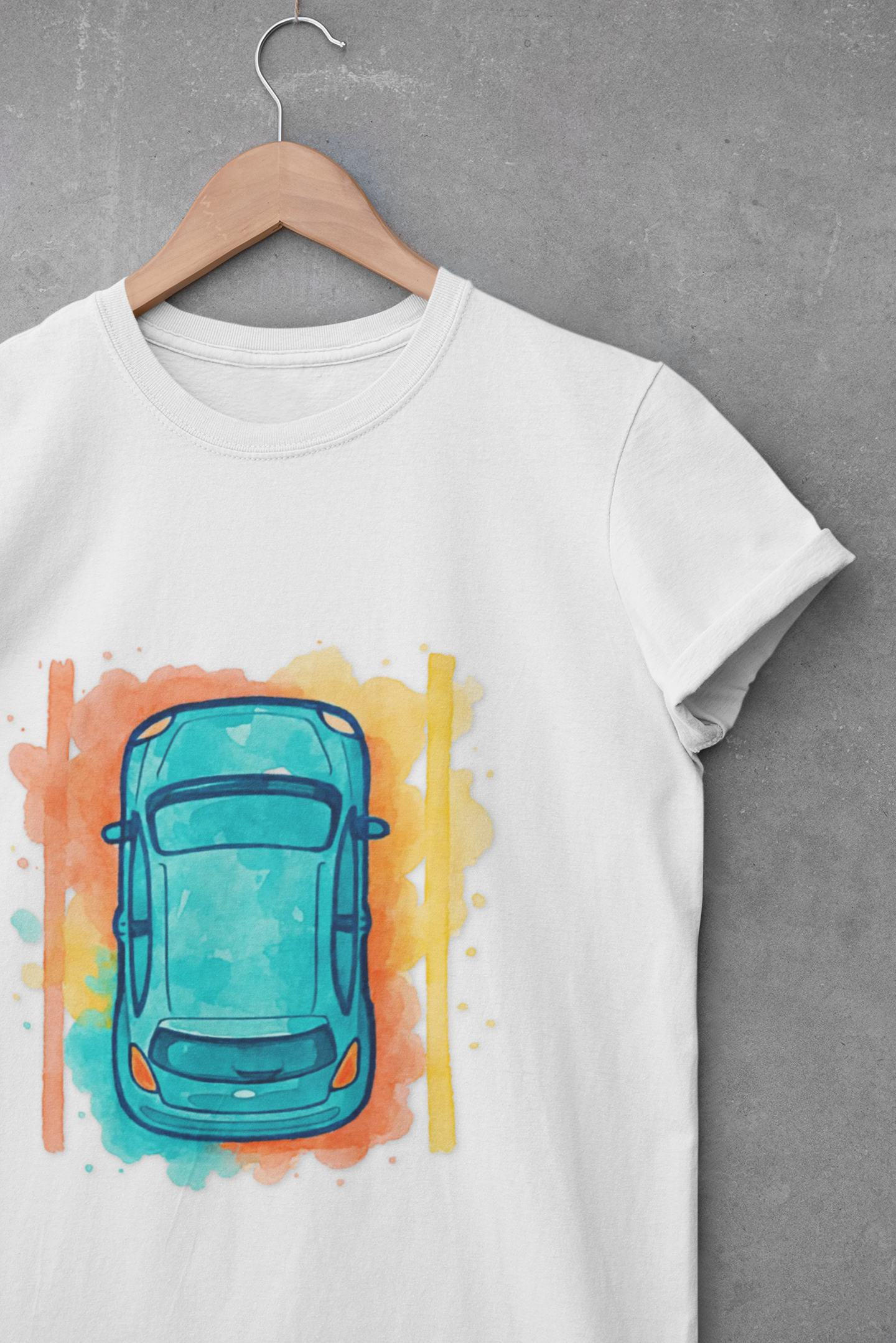 Vibrant Car Watercolor T-Shirt