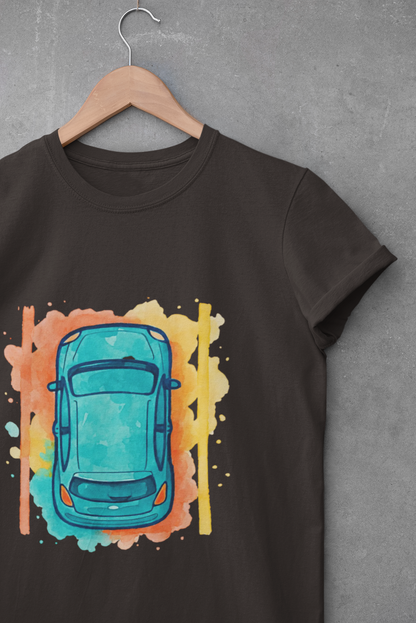 Vibrant Car Watercolor T-Shirt