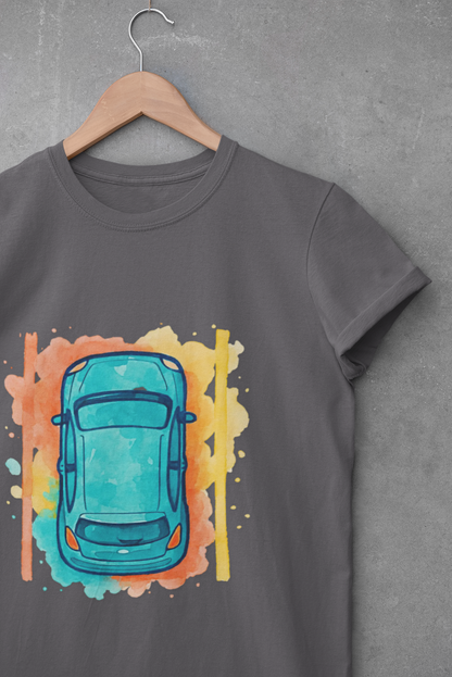 Vibrant Car Watercolor T-Shirt