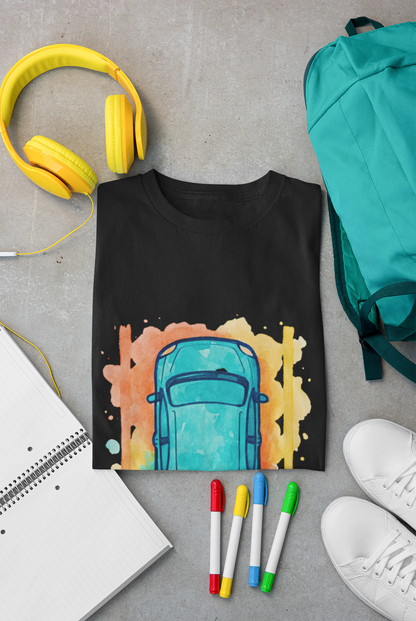 Vibrant Car Watercolor T-Shirt