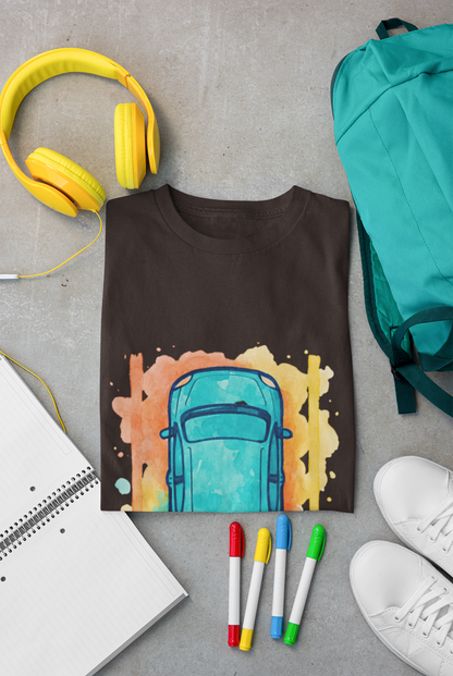 Vibrant Car Watercolor T-Shirt