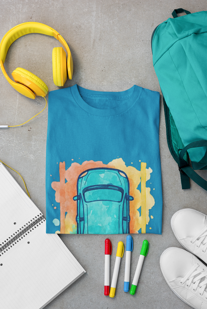 Vibrant Car Watercolor T-Shirt