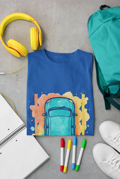Vibrant Car Watercolor T-Shirt