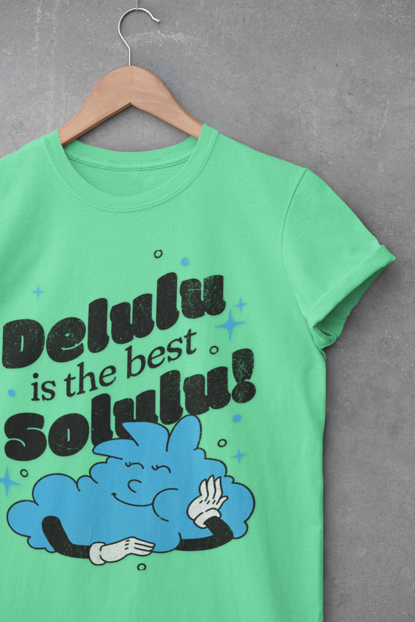 Delulu is the Best Solulu Unisex Softstyle T-Shirt