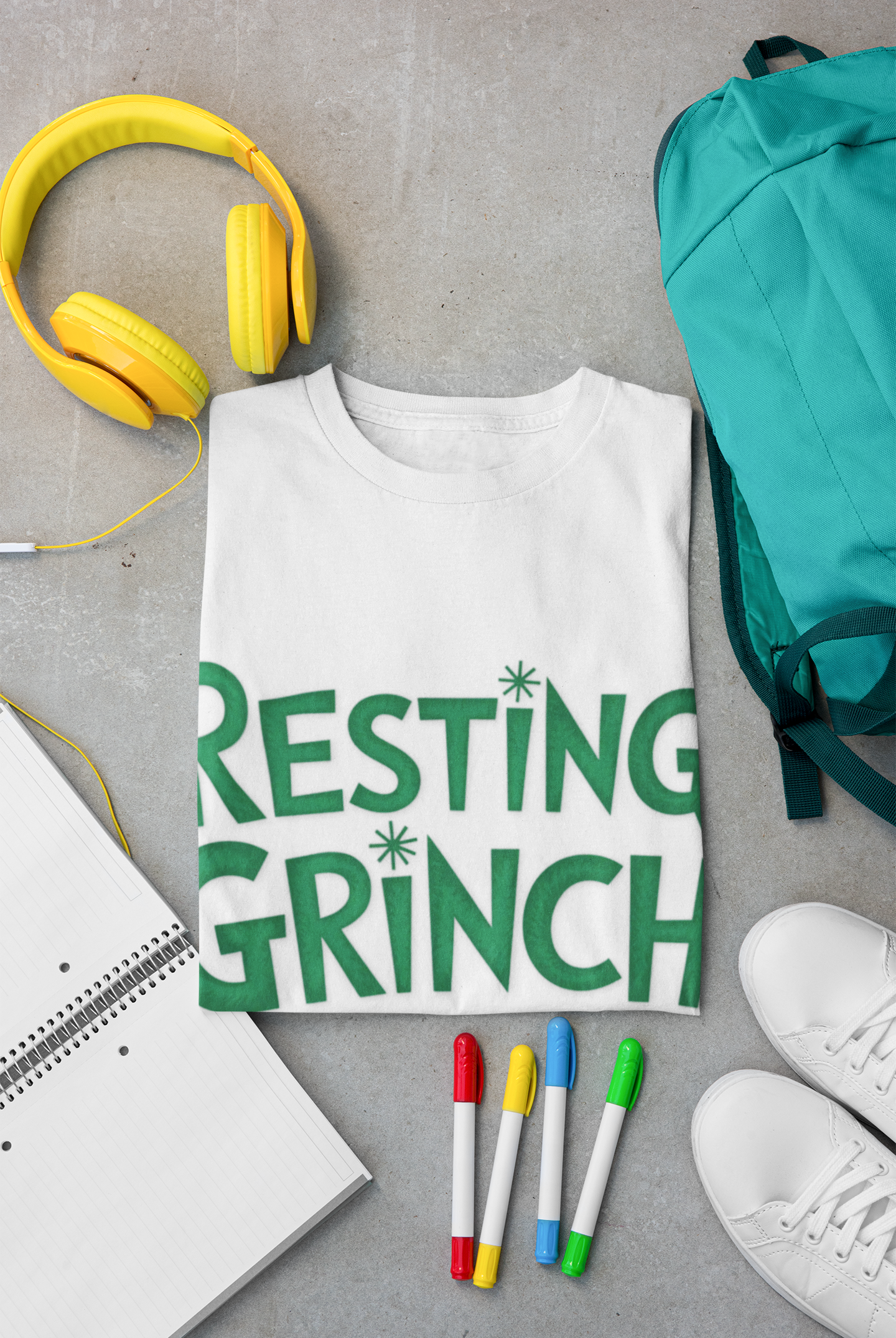 Resting Grinch Face Unisex Softstyle T-Shirt