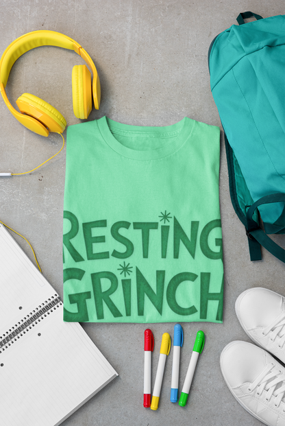 Resting Grinch Face Unisex Softstyle T-Shirt