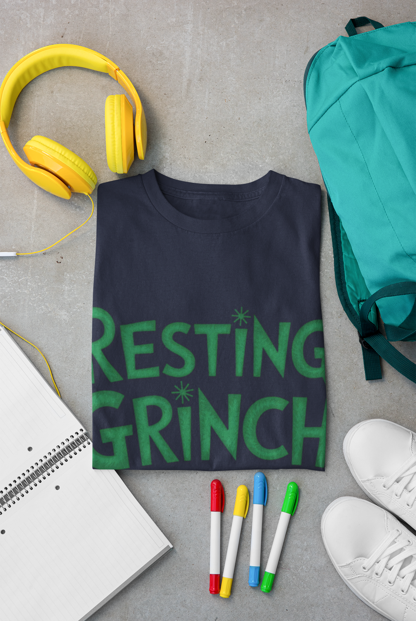 Resting Grinch Face Unisex Softstyle T-Shirt