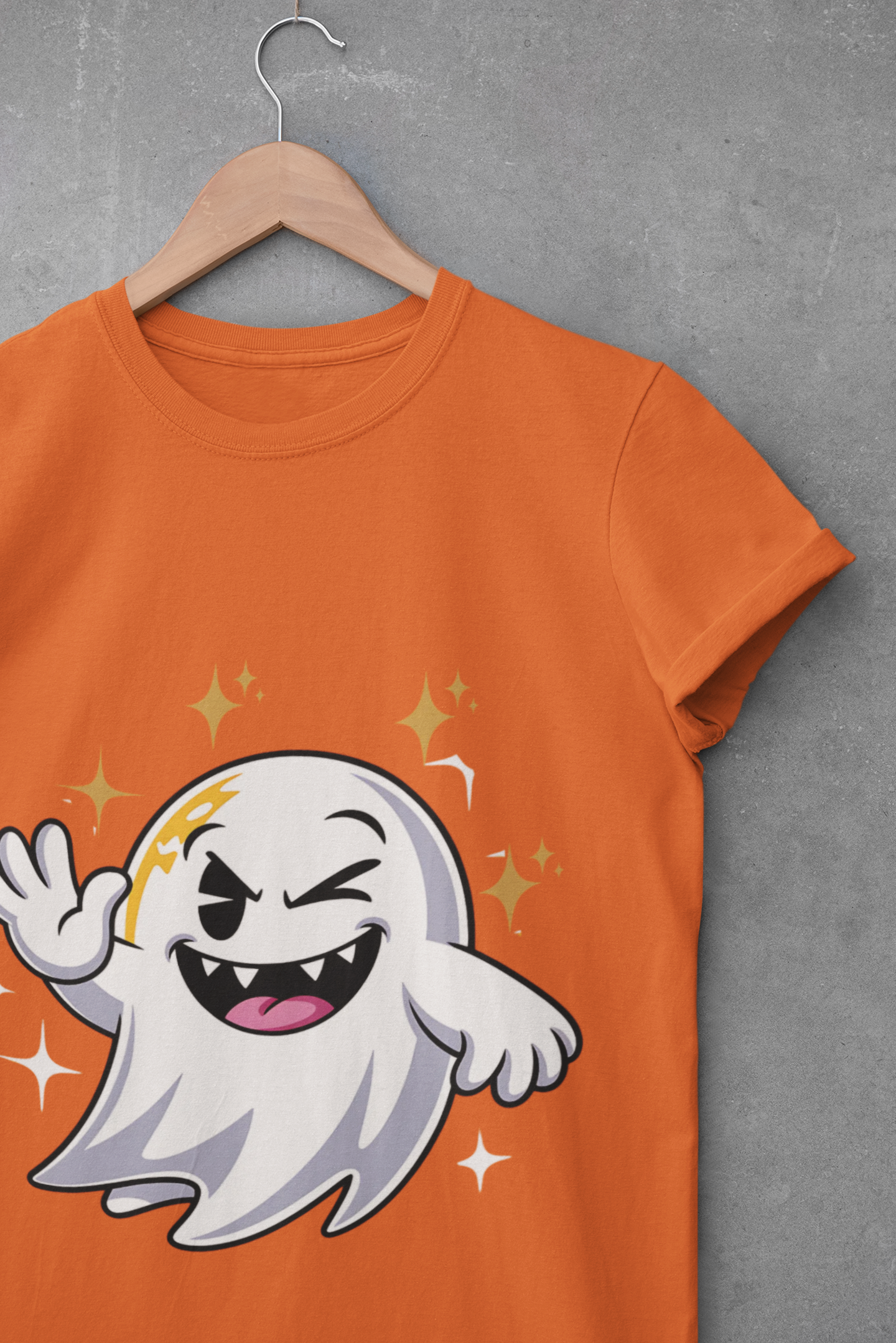 Smiling Ghost Unisex Softstyle T-Shirt