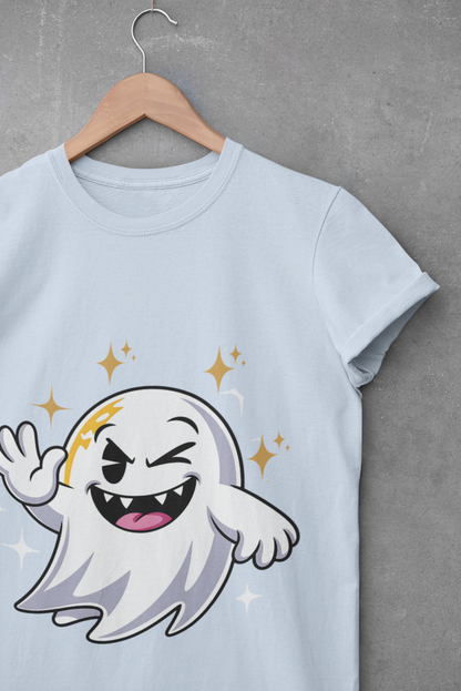 Smiling Ghost Unisex Softstyle T-Shirt