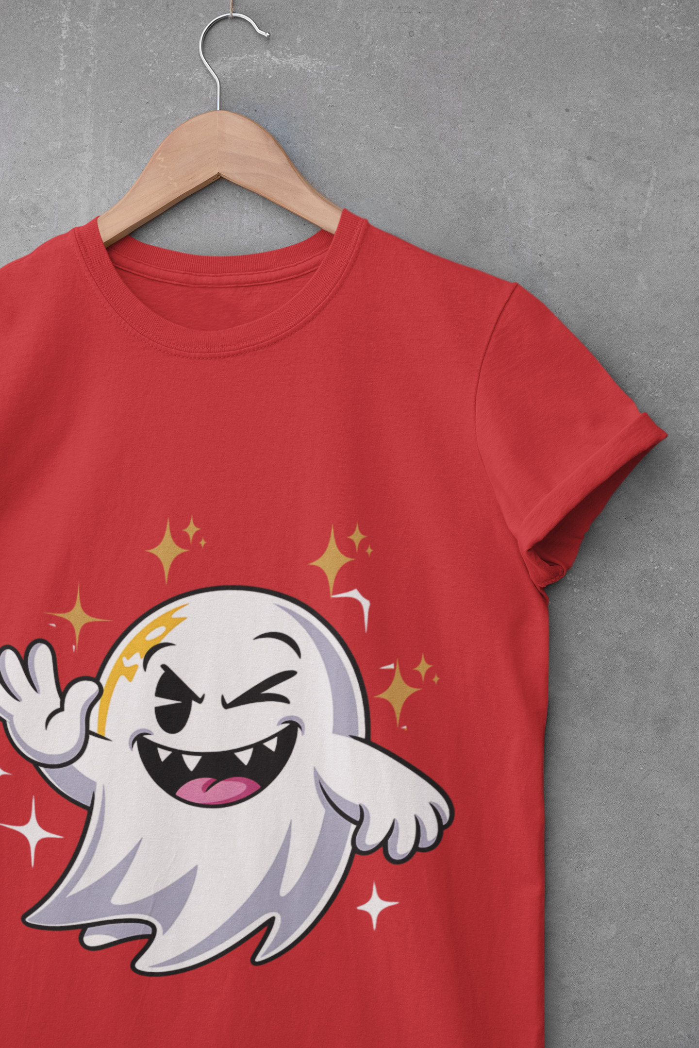 Smiling Ghost Unisex Softstyle T-Shirt