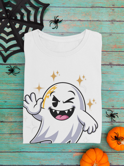 Smiling Ghost Unisex Softstyle T-Shirt